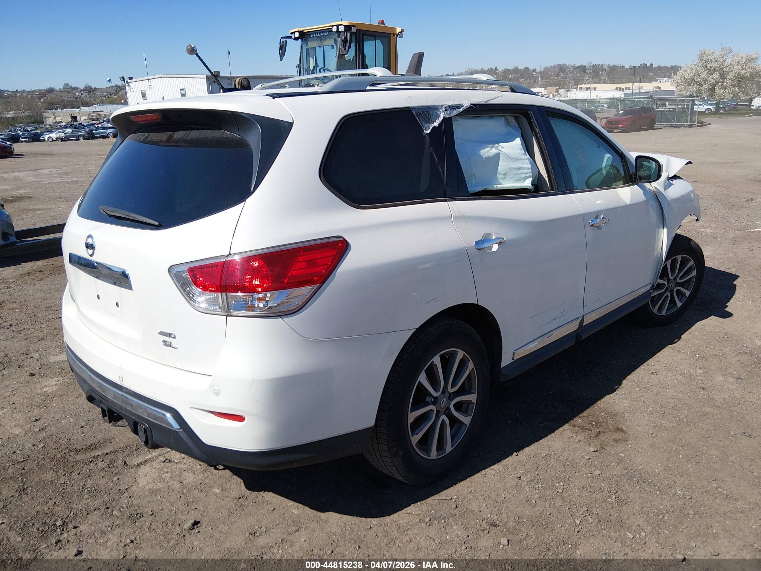 2013 Nissan Pathfinder Sl Белый vin: 5N1AR2MM8DC610148