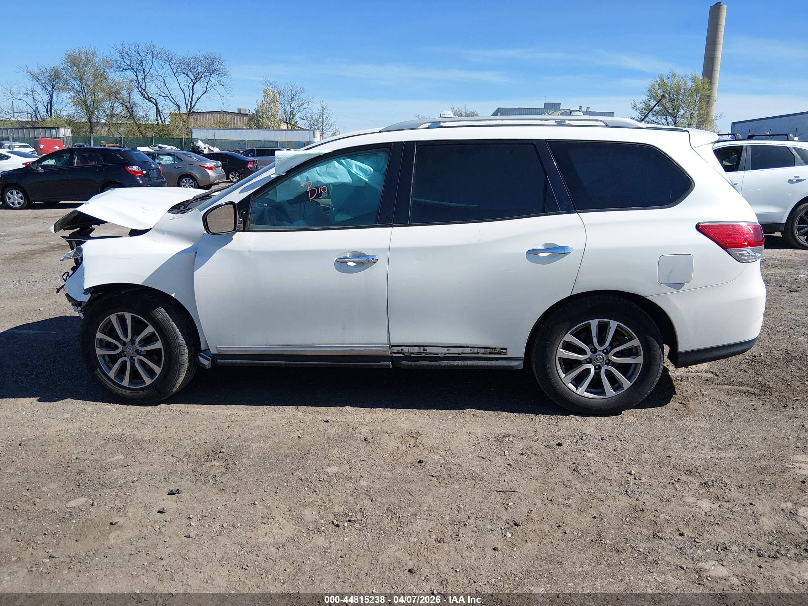 2013 Nissan Pathfinder Sl Белый vin: 5N1AR2MM8DC610148