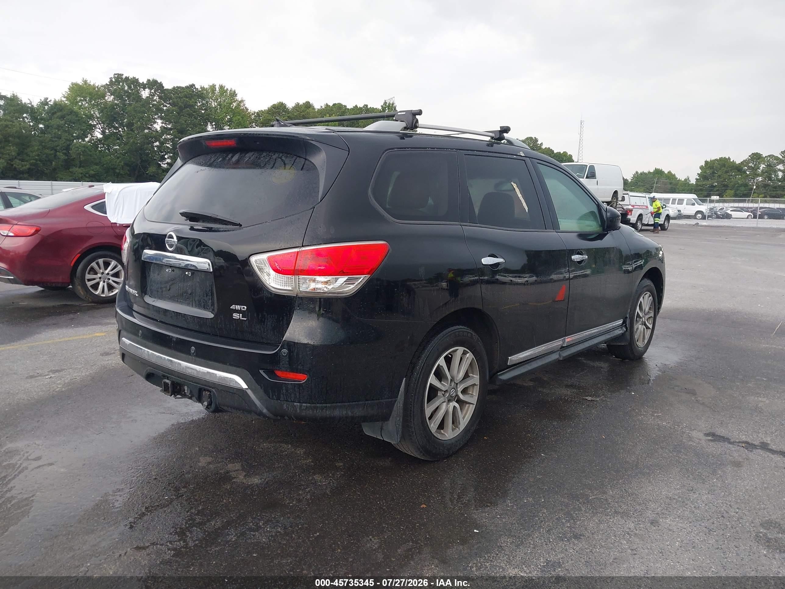 2013 Nissan Pathfinder Sl Black vin: 5N1AR2MM8DC619576