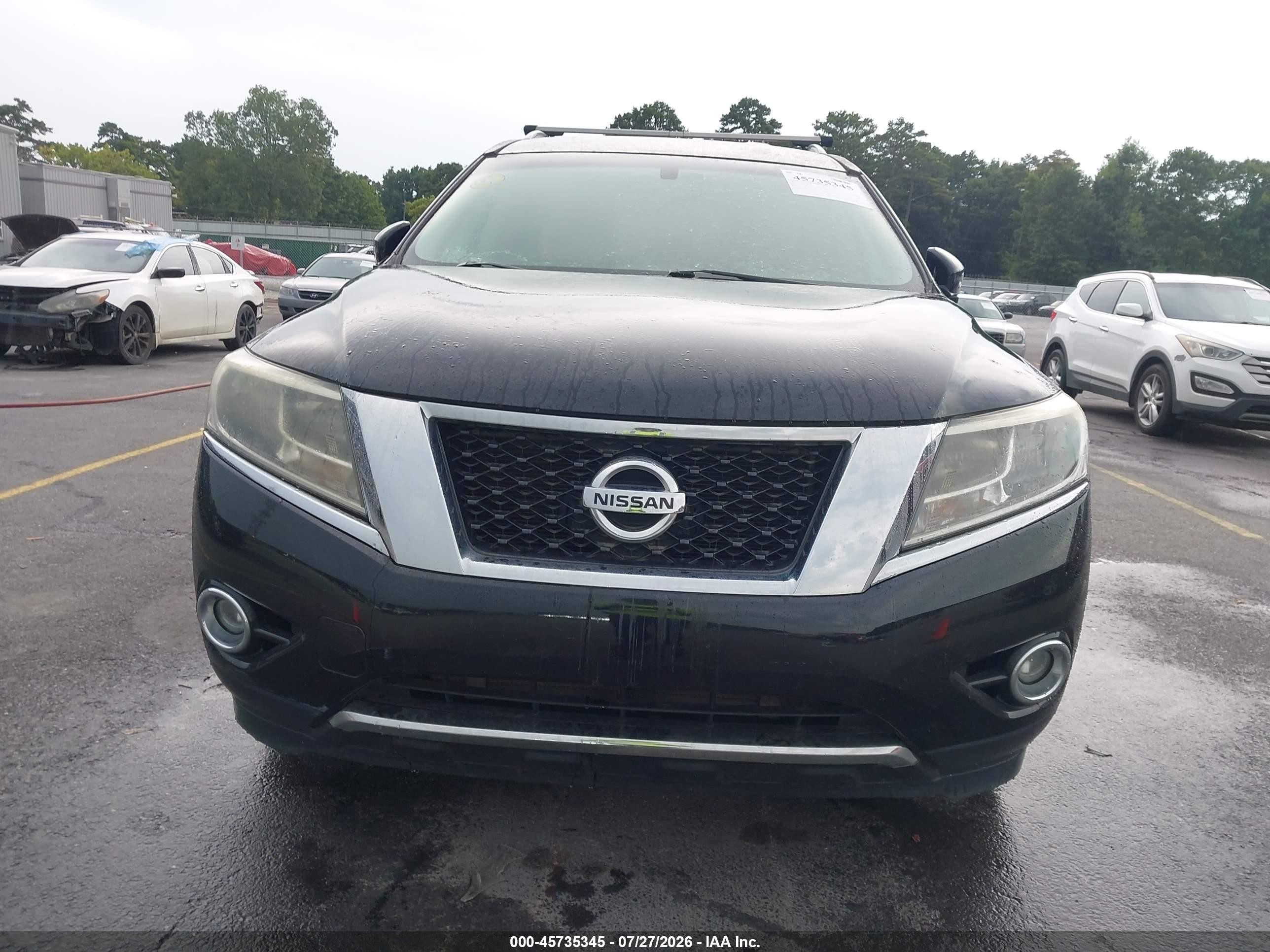 2013 Nissan Pathfinder Sl Black vin: 5N1AR2MM8DC619576