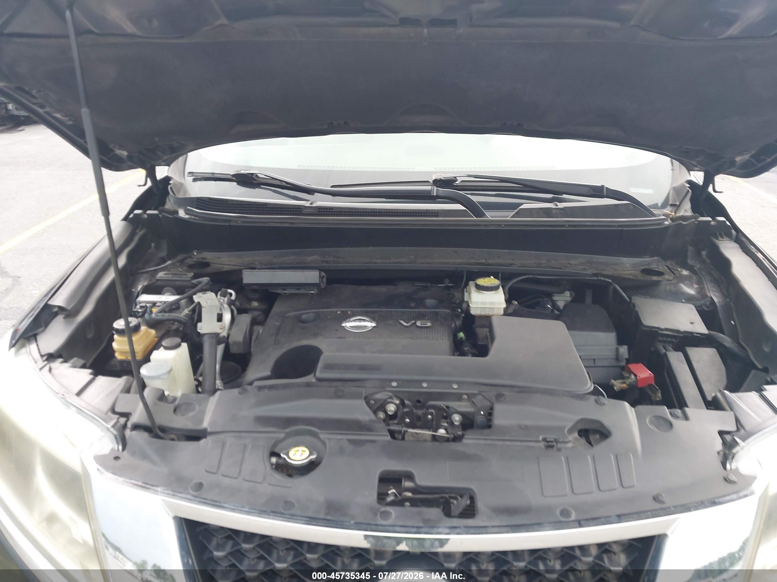 2013 Nissan Pathfinder Sl Black vin: 5N1AR2MM8DC619576