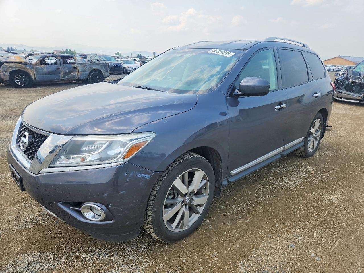 2013 Nissan Pathfinder S Gray vin: 5N1AR2MM8DC623692