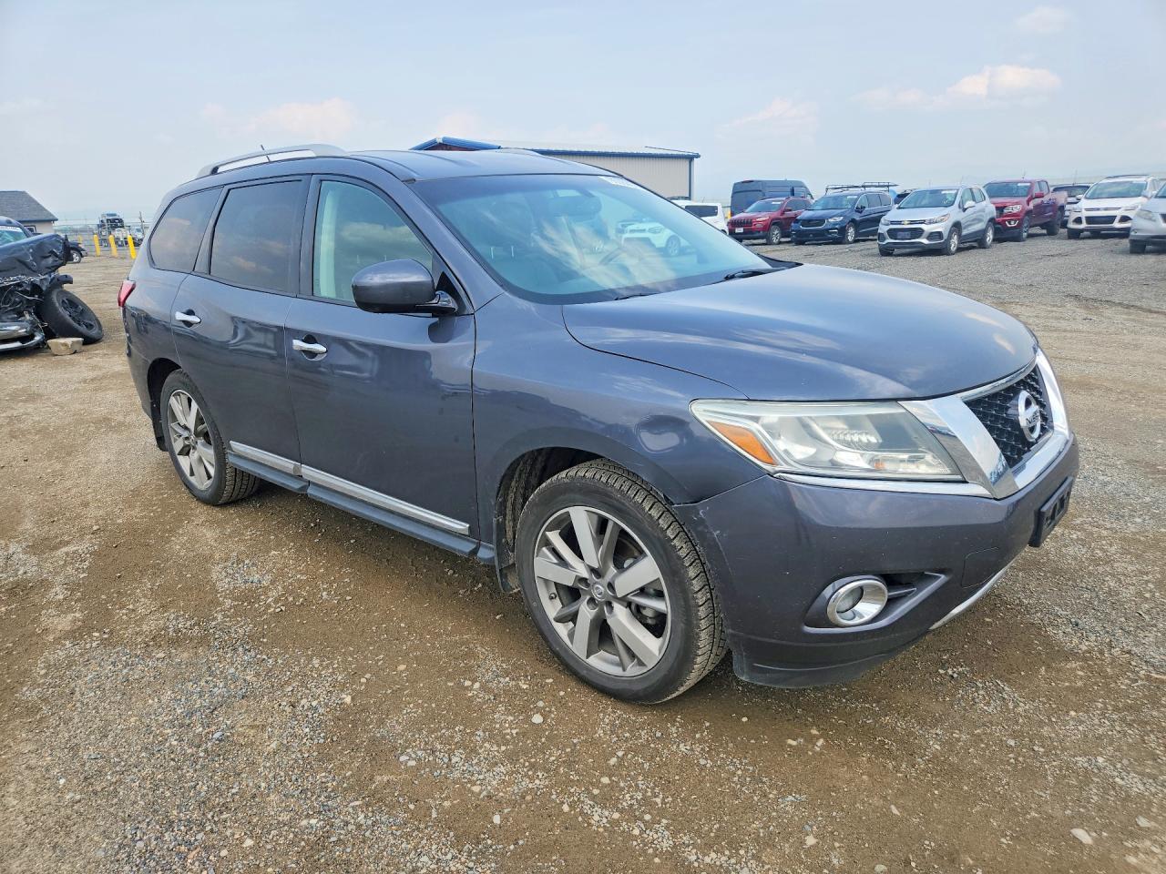 2013 Nissan Pathfinder S Gray vin: 5N1AR2MM8DC623692