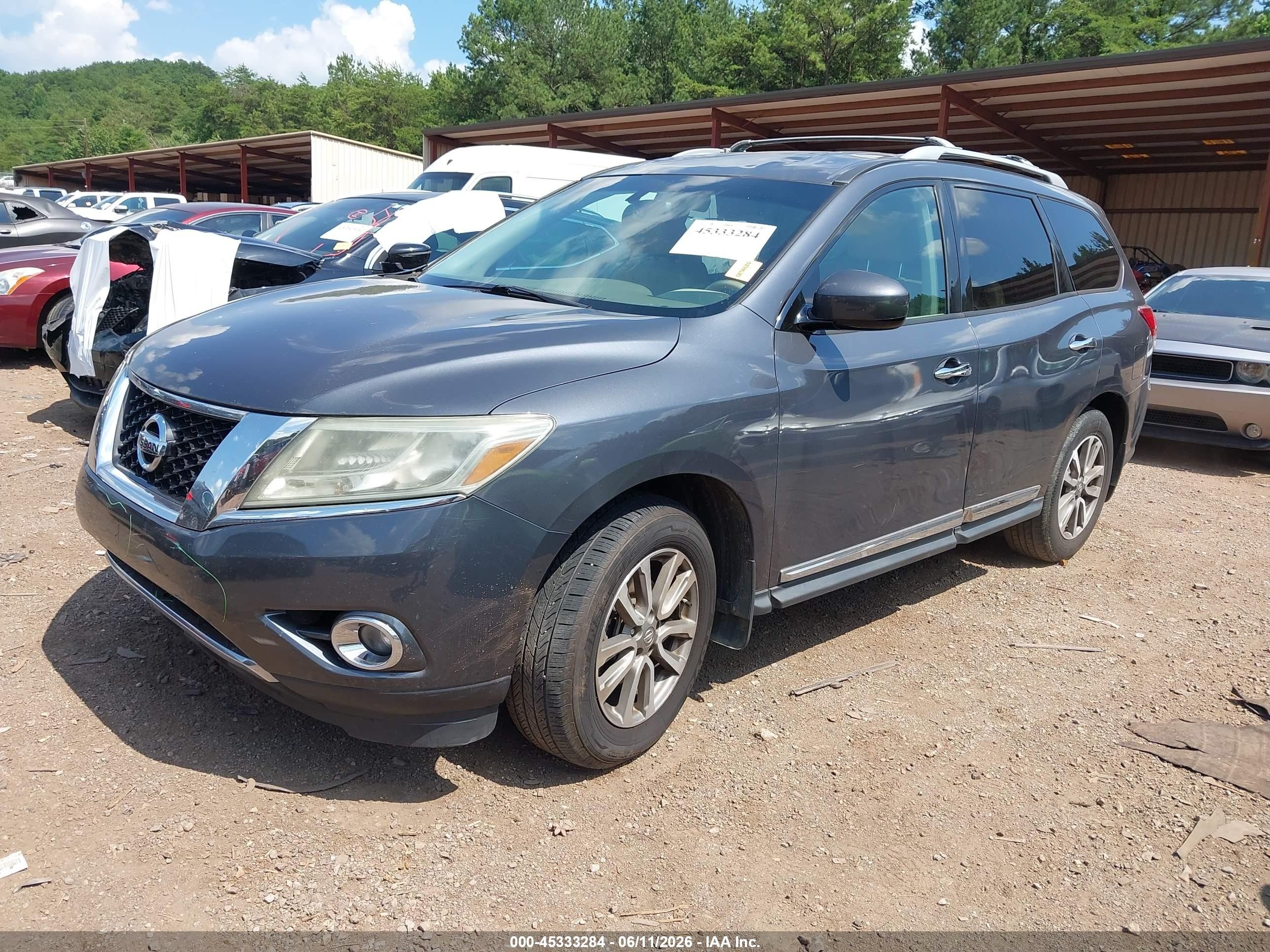 2013 Nissan Pathfinder Sl Gray vin: 5N1AR2MM8DC630349