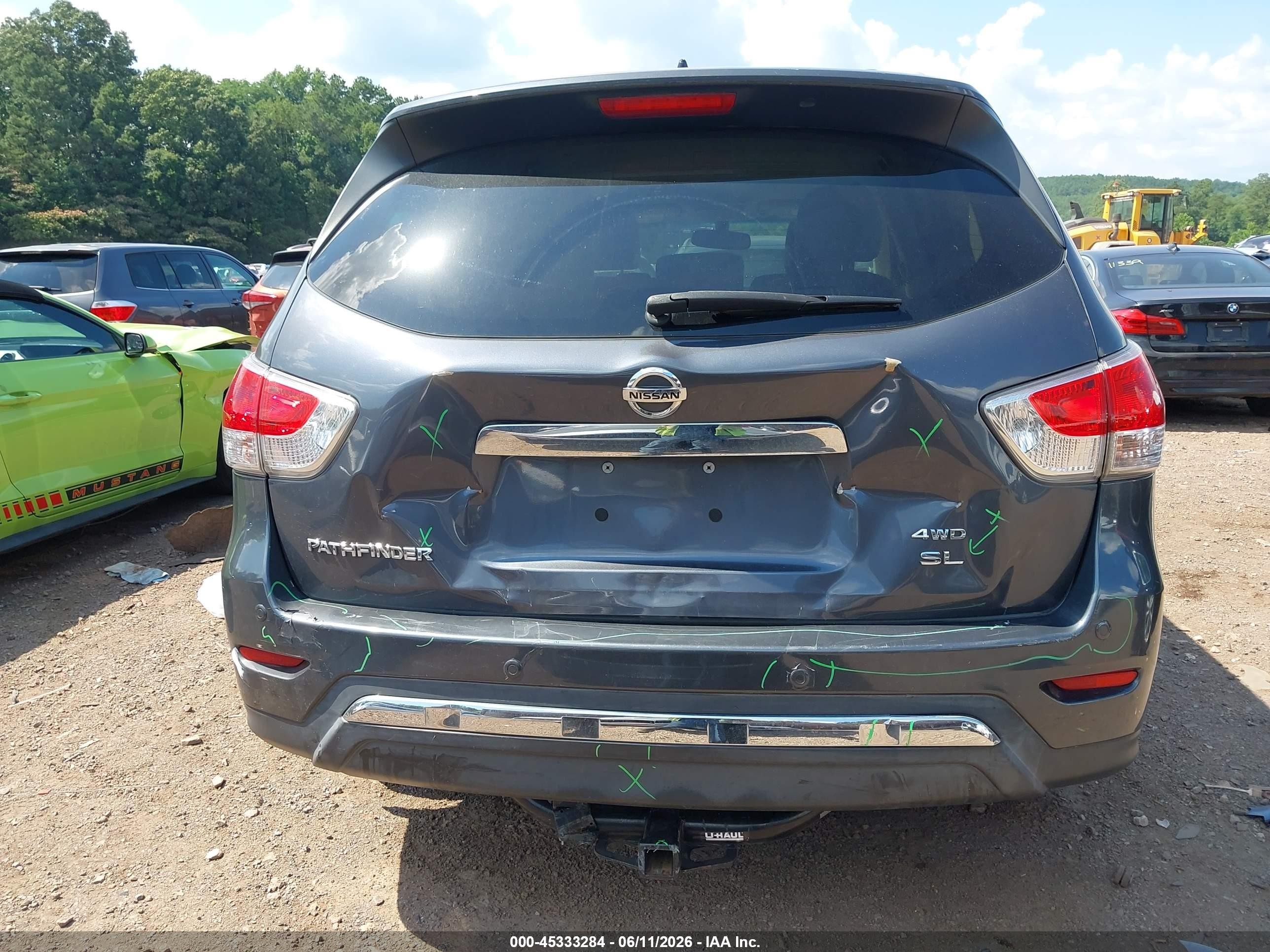 2013 Nissan Pathfinder Sl Gray vin: 5N1AR2MM8DC630349