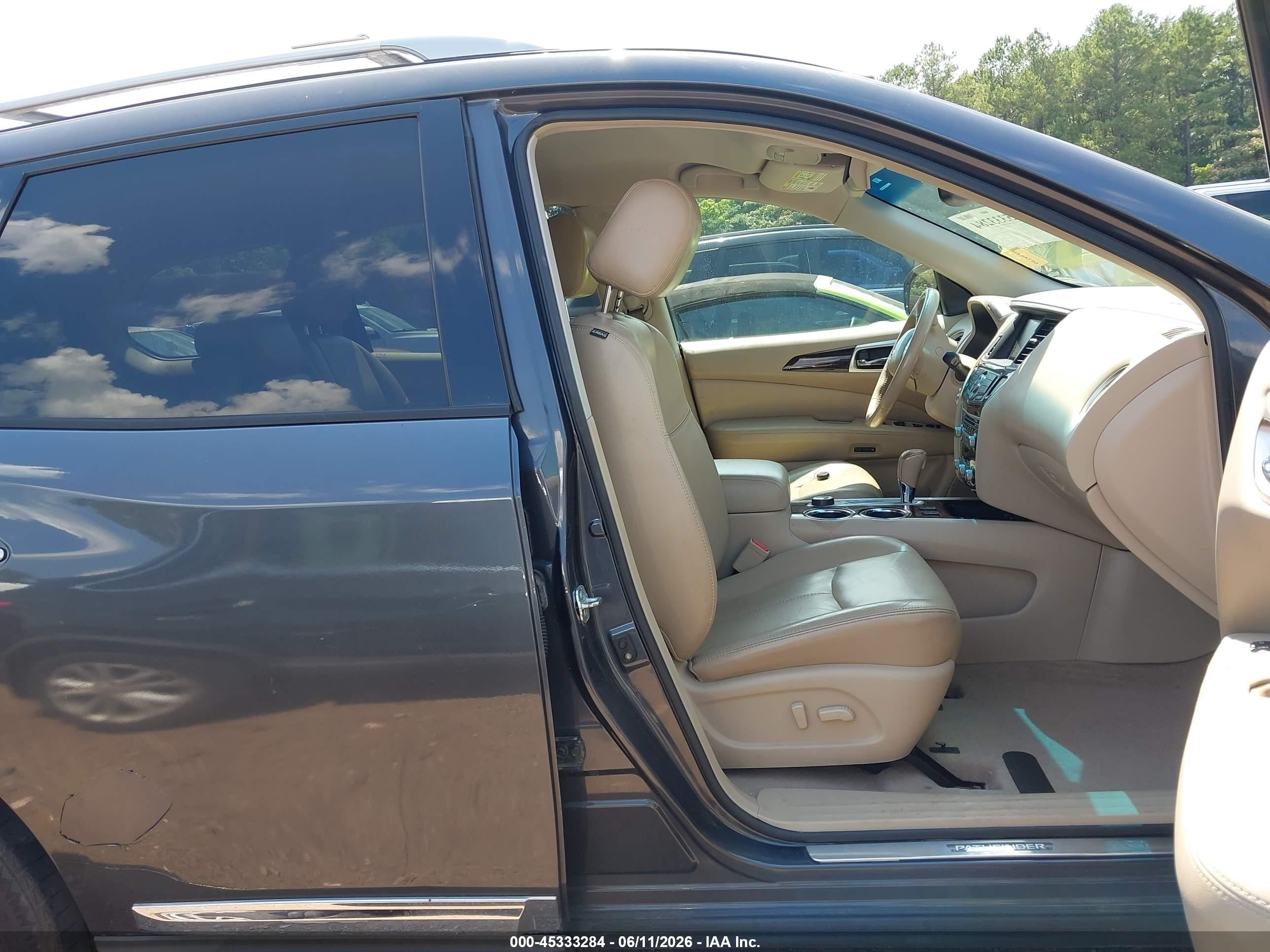 2013 Nissan Pathfinder Sl Gray vin: 5N1AR2MM8DC630349