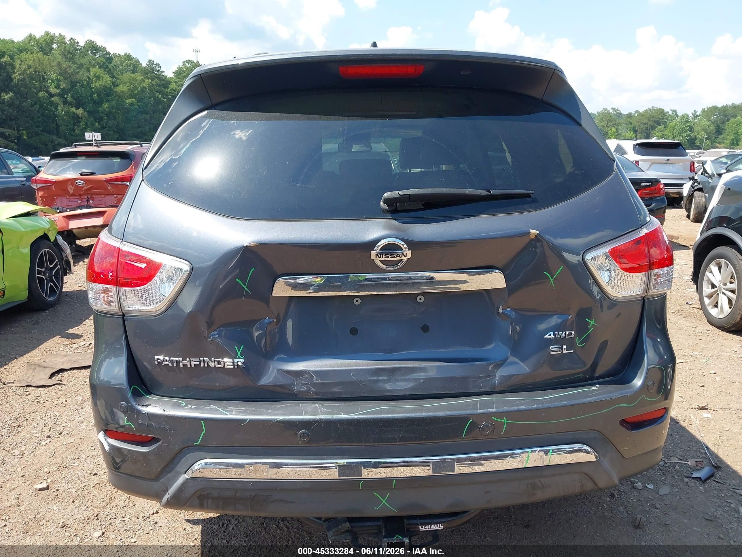 2013 Nissan Pathfinder Sl Gray vin: 5N1AR2MM8DC630349