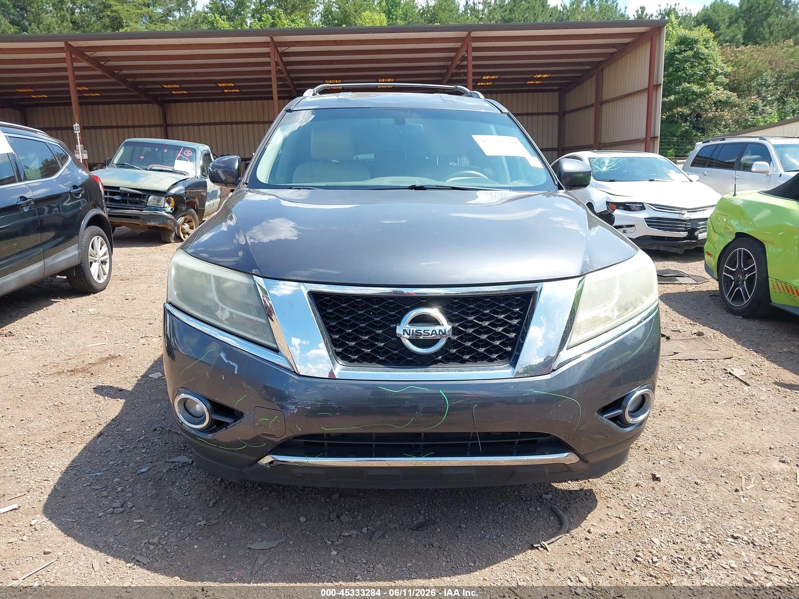 2013 Nissan Pathfinder Sl Gray vin: 5N1AR2MM8DC630349