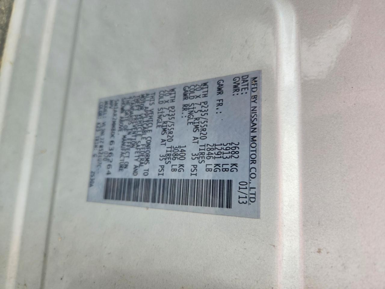 2013 Nissan Pathfinder S Серебряный vin: 5N1AR2MM8DC636264