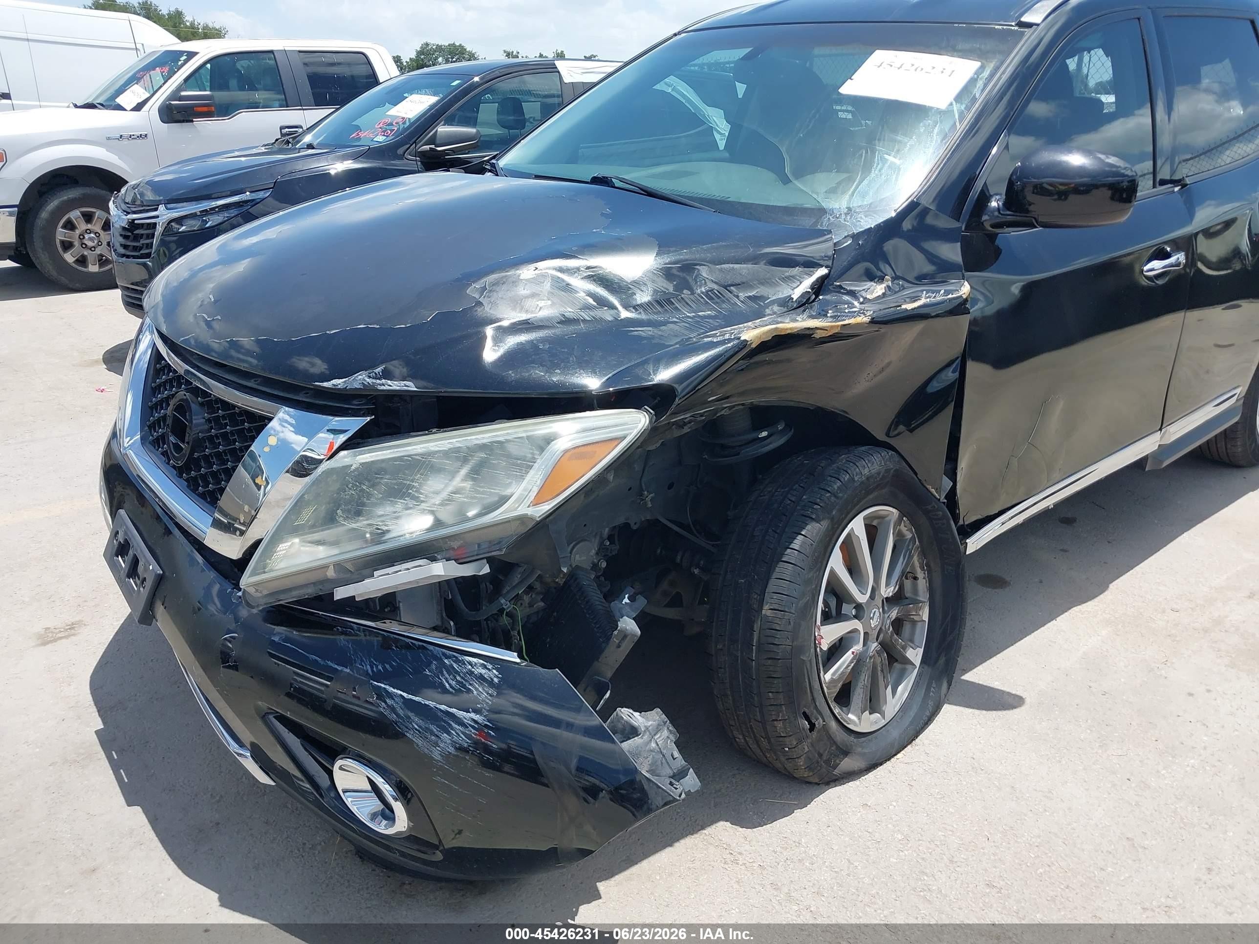 2013 Nissan Pathfinder Sl Black vin: 5N1AR2MM8DC637222