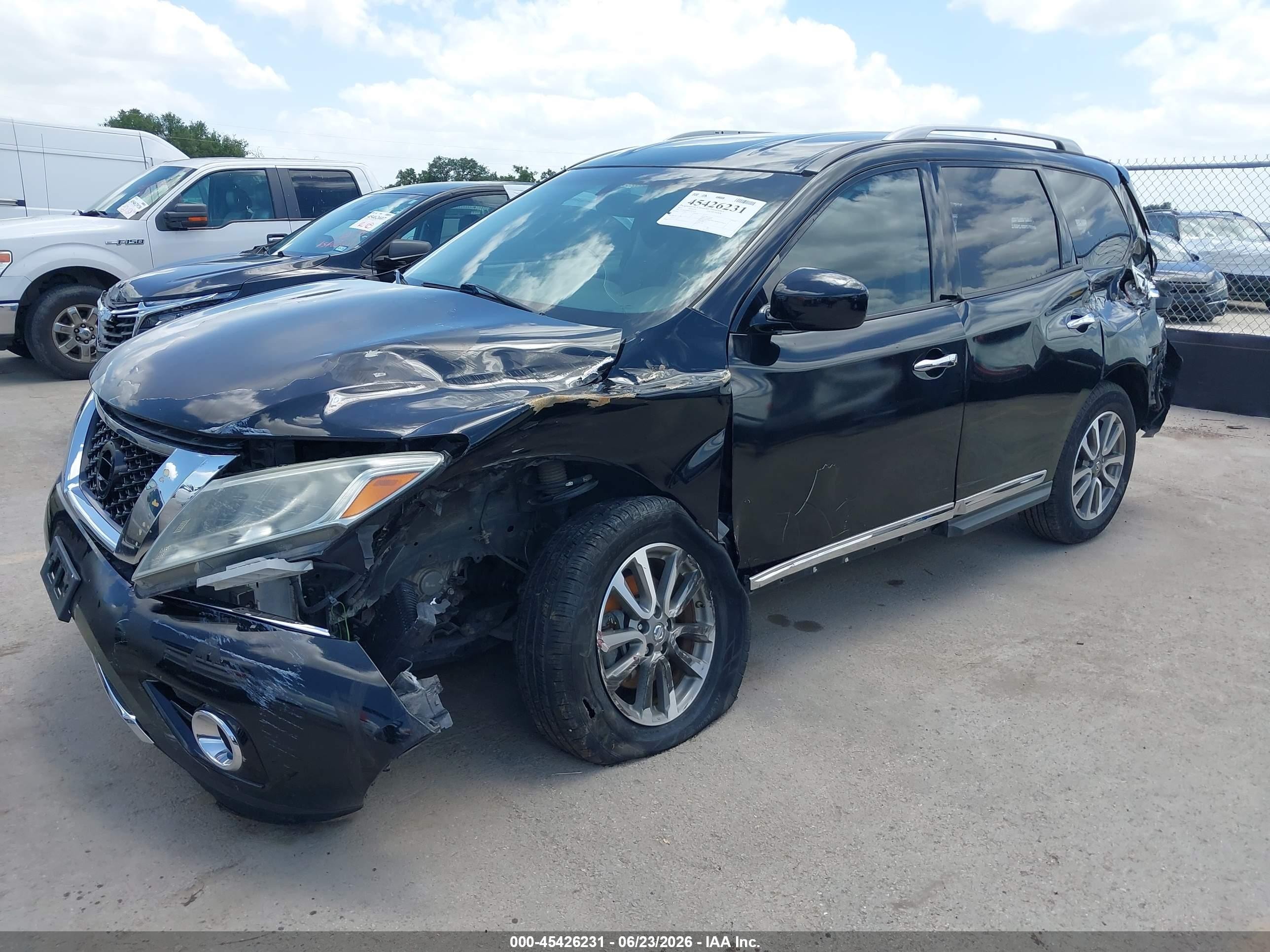 2013 Nissan Pathfinder Sl Black vin: 5N1AR2MM8DC637222