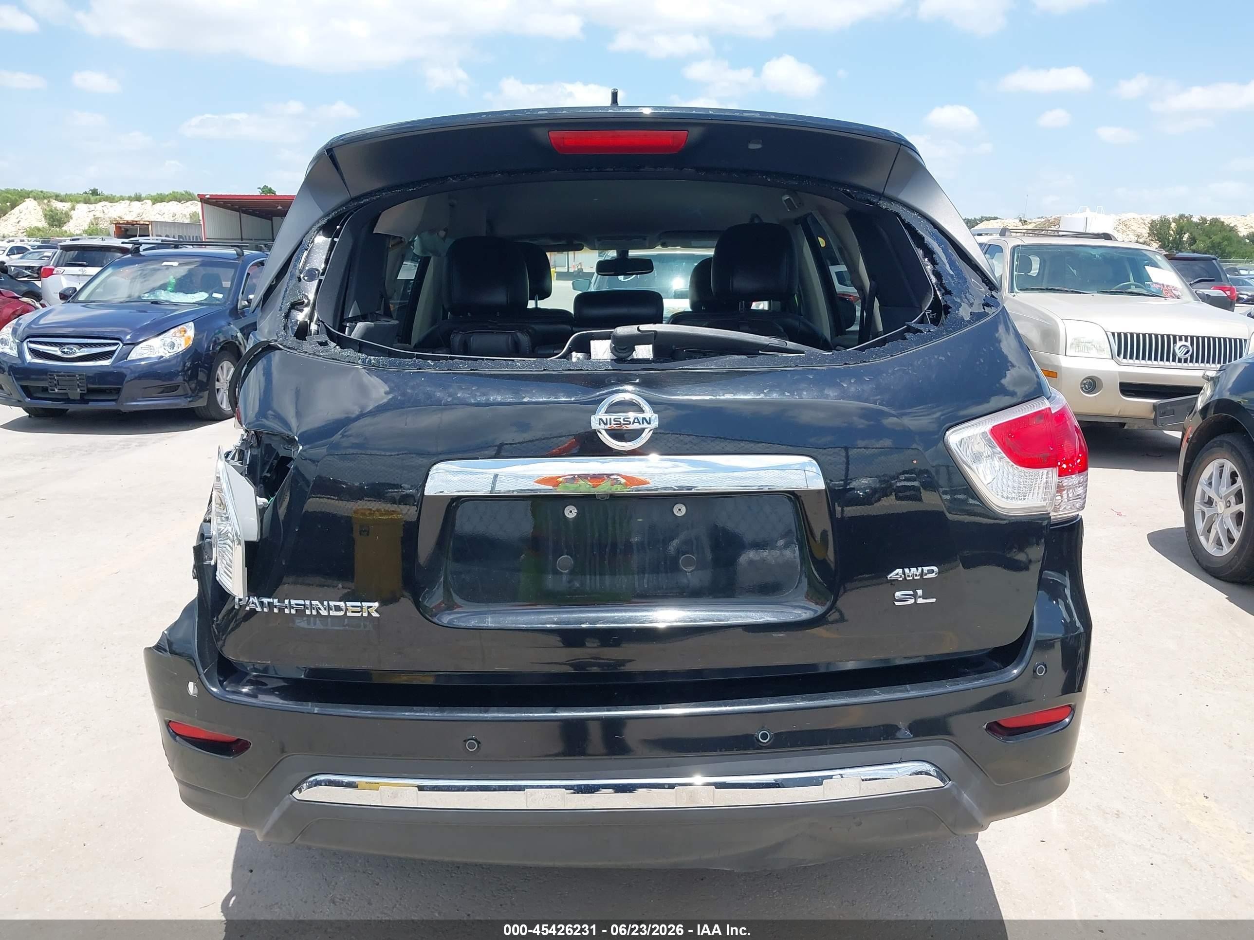 2013 Nissan Pathfinder Sl Black vin: 5N1AR2MM8DC637222
