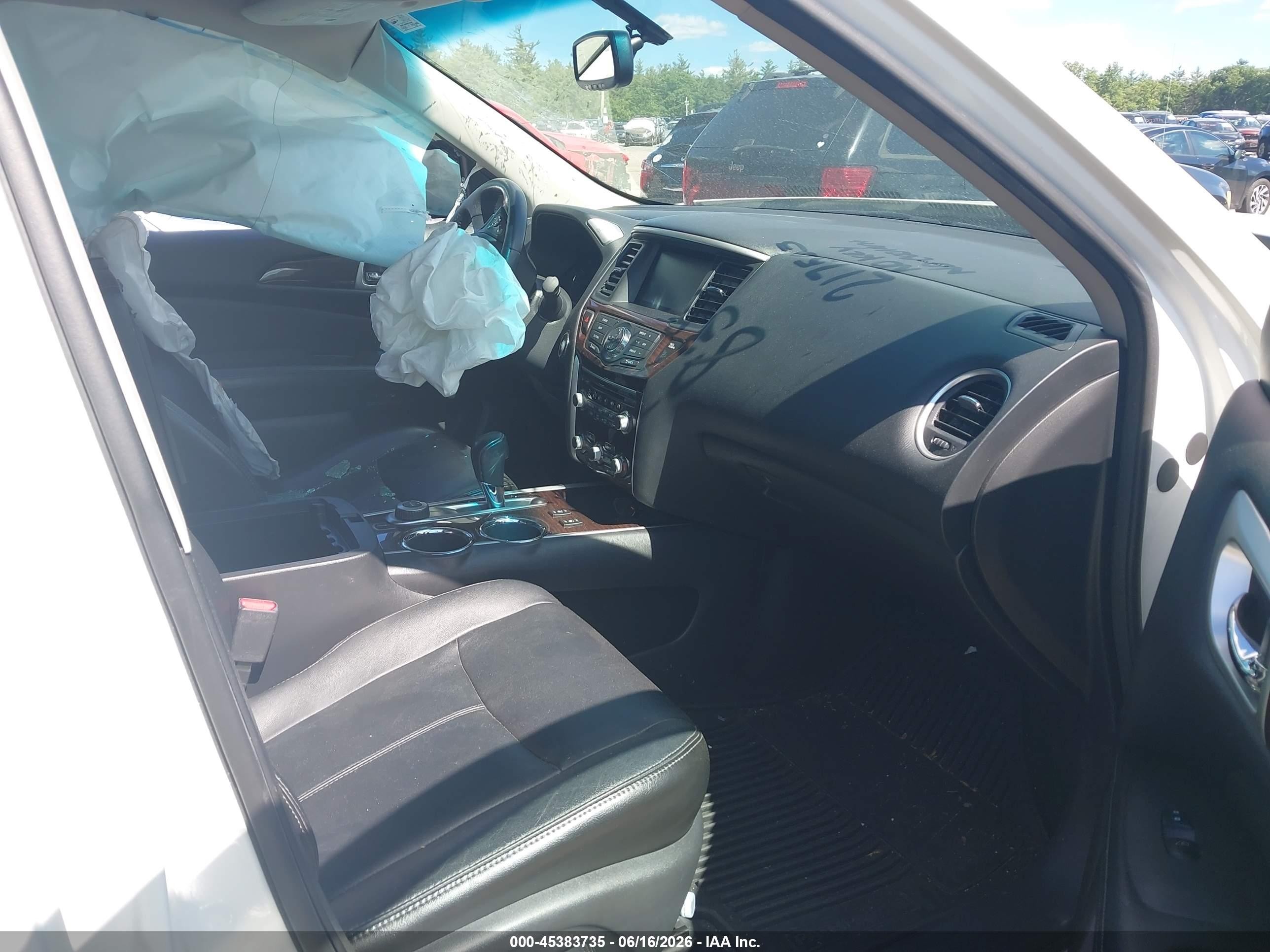 2013 Nissan Pathfinder Sl White vin: 5N1AR2MM8DC638385