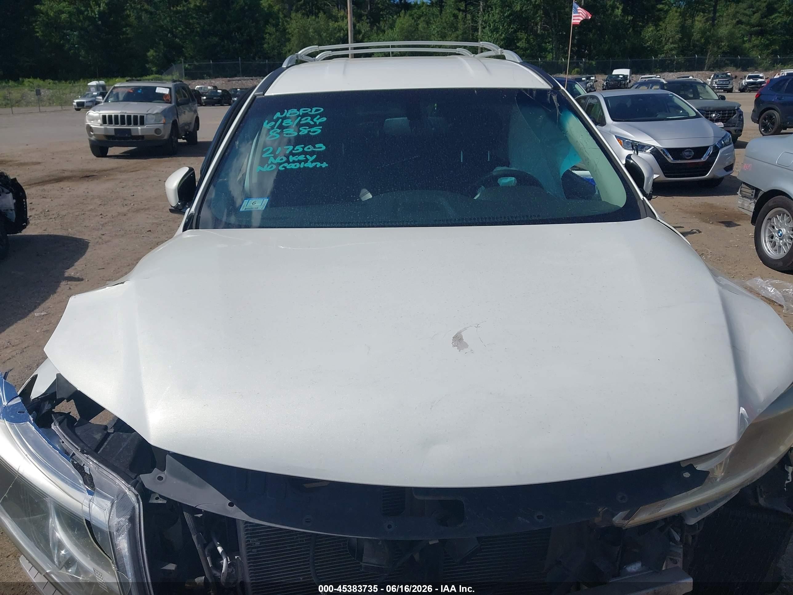 2013 Nissan Pathfinder Sl White vin: 5N1AR2MM8DC638385