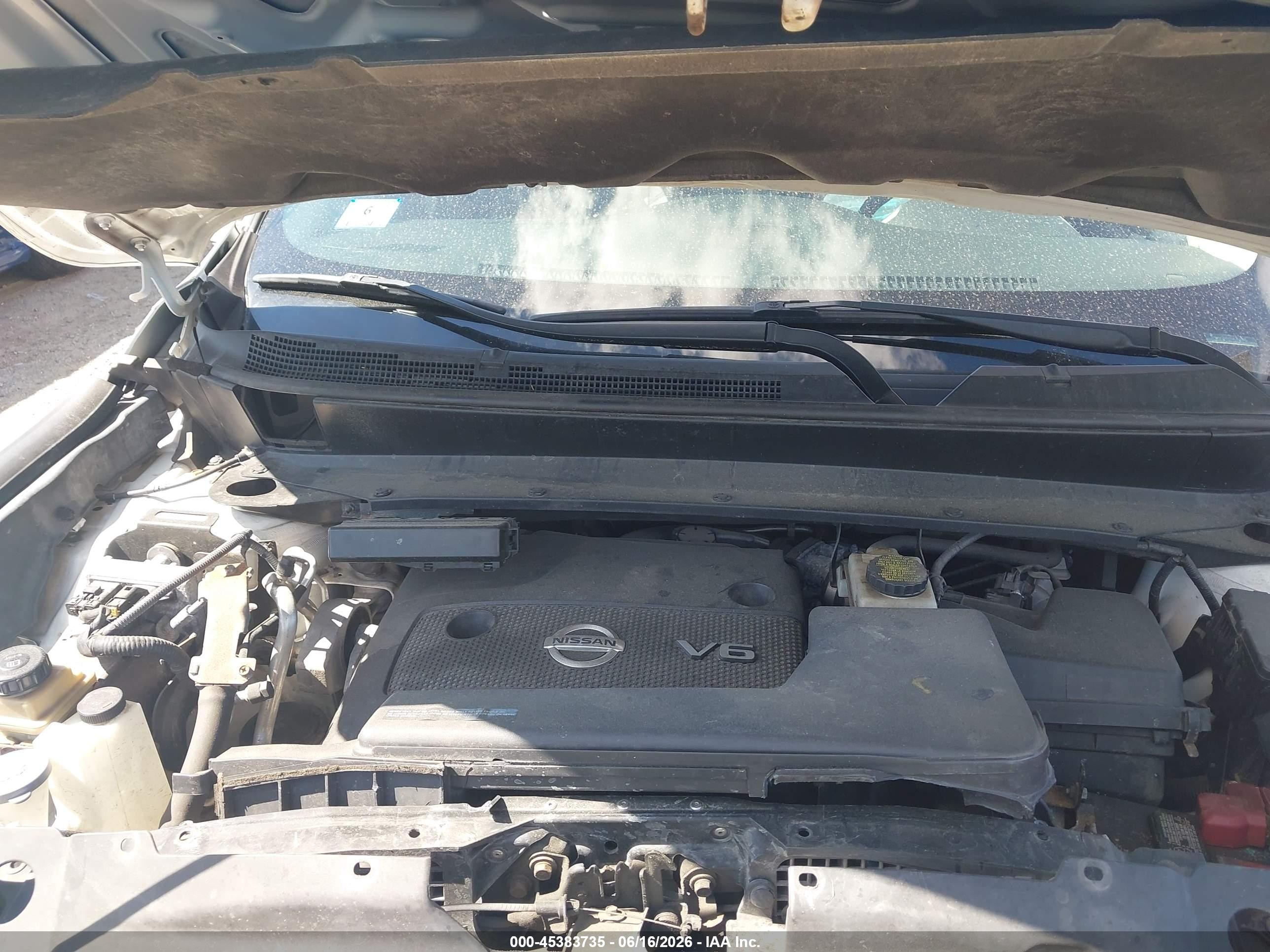 2013 Nissan Pathfinder Sl White vin: 5N1AR2MM8DC638385