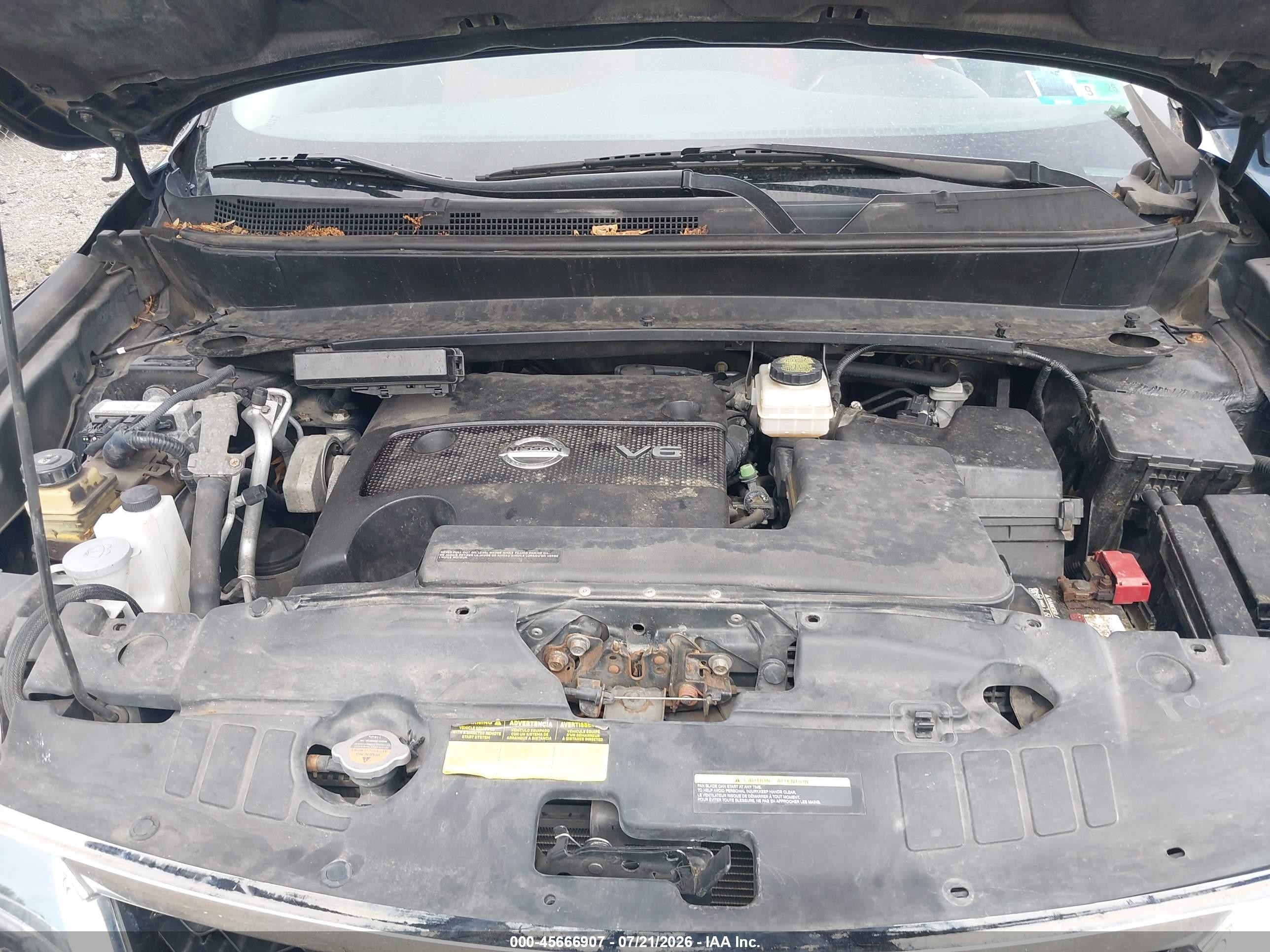 2013 Nissan Pathfinder S Blue vin: 5N1AR2MM8DC654537