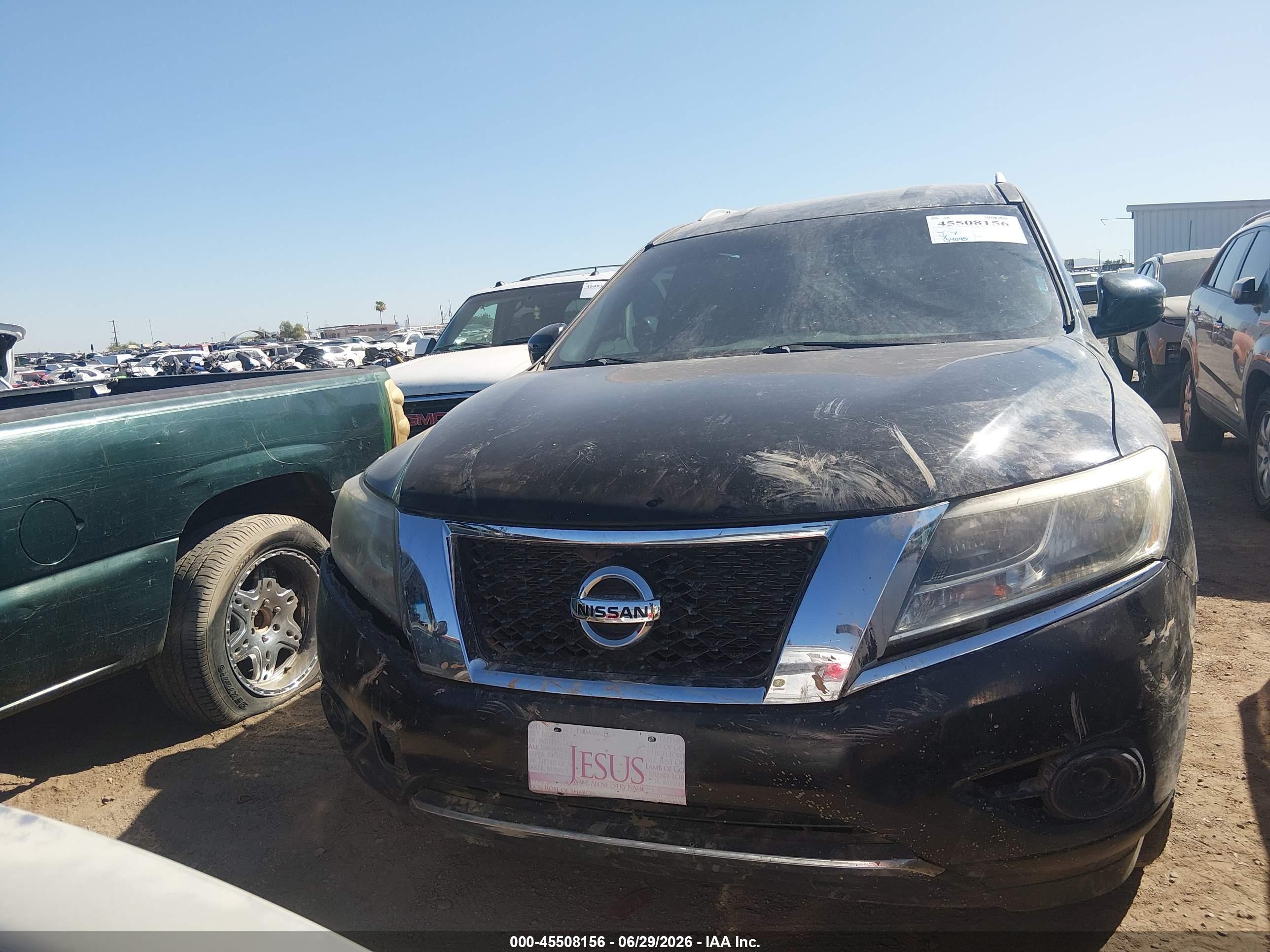 2013 Nissan Pathfinder Sv Black vin: 5N1AR2MM8DC655641