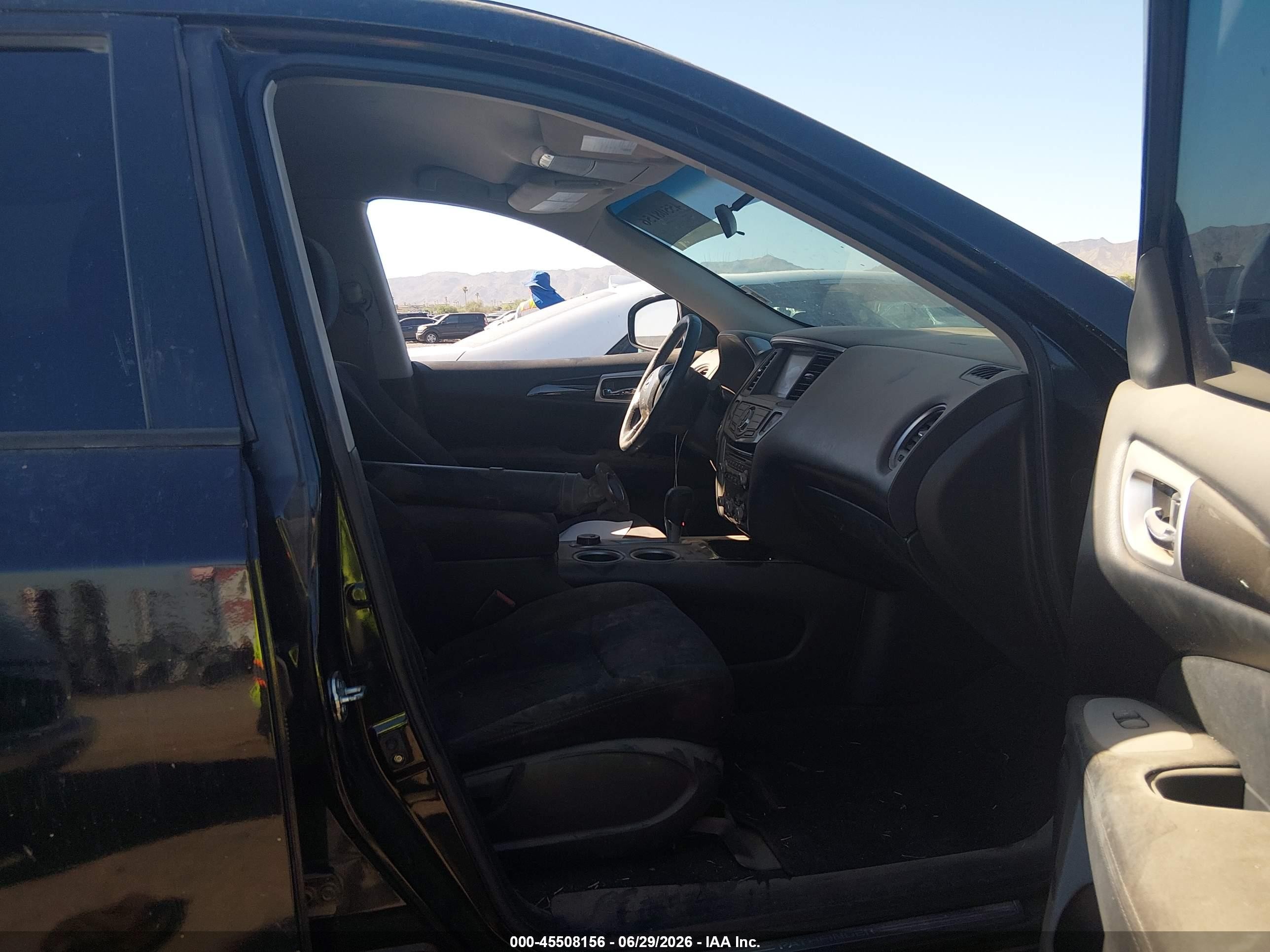 2013 Nissan Pathfinder Sv Black vin: 5N1AR2MM8DC655641