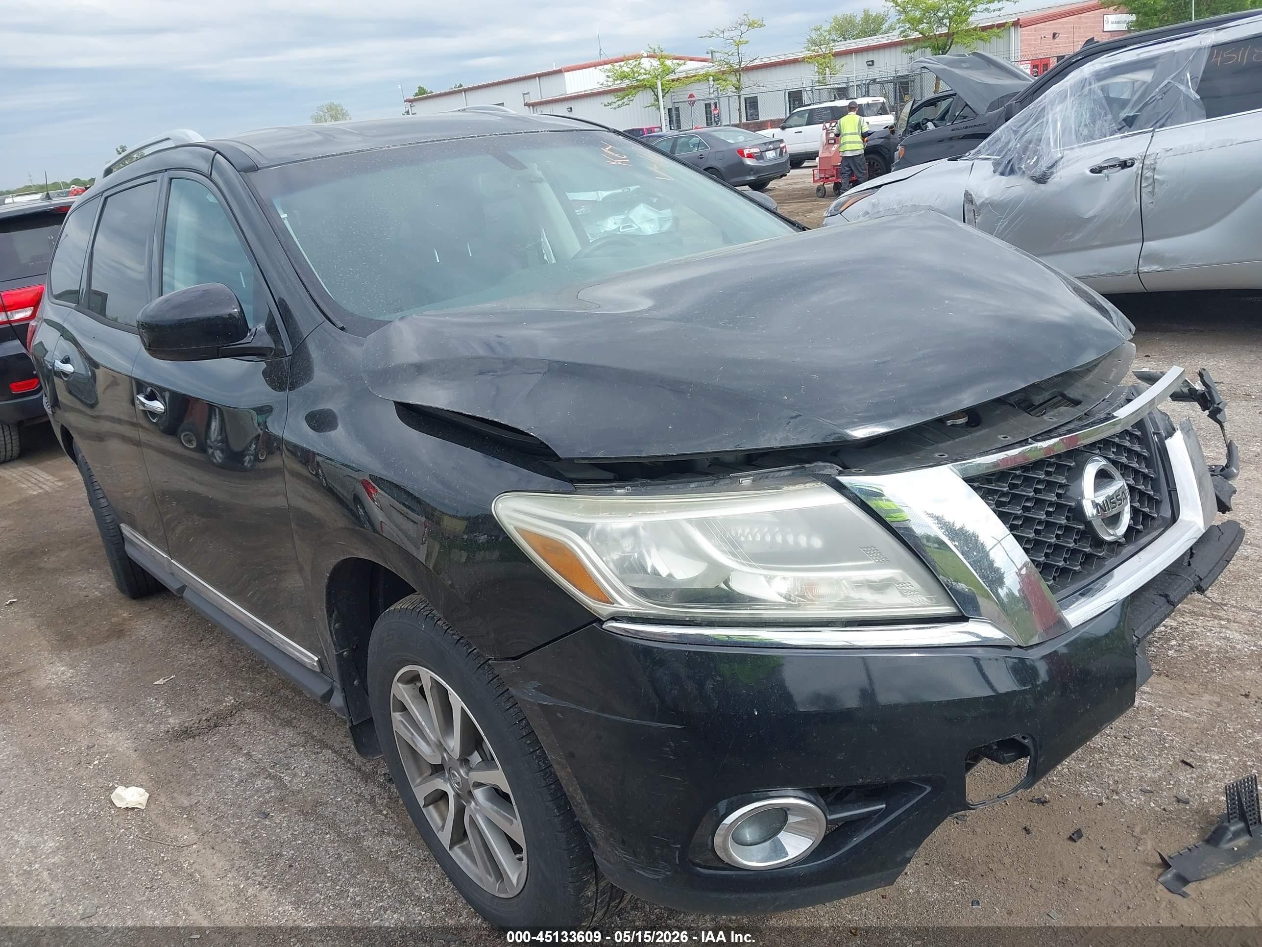 2013 Nissan Pathfinder Platinum/s/sl/sv Black vin: 5N1AR2MM8DC662105