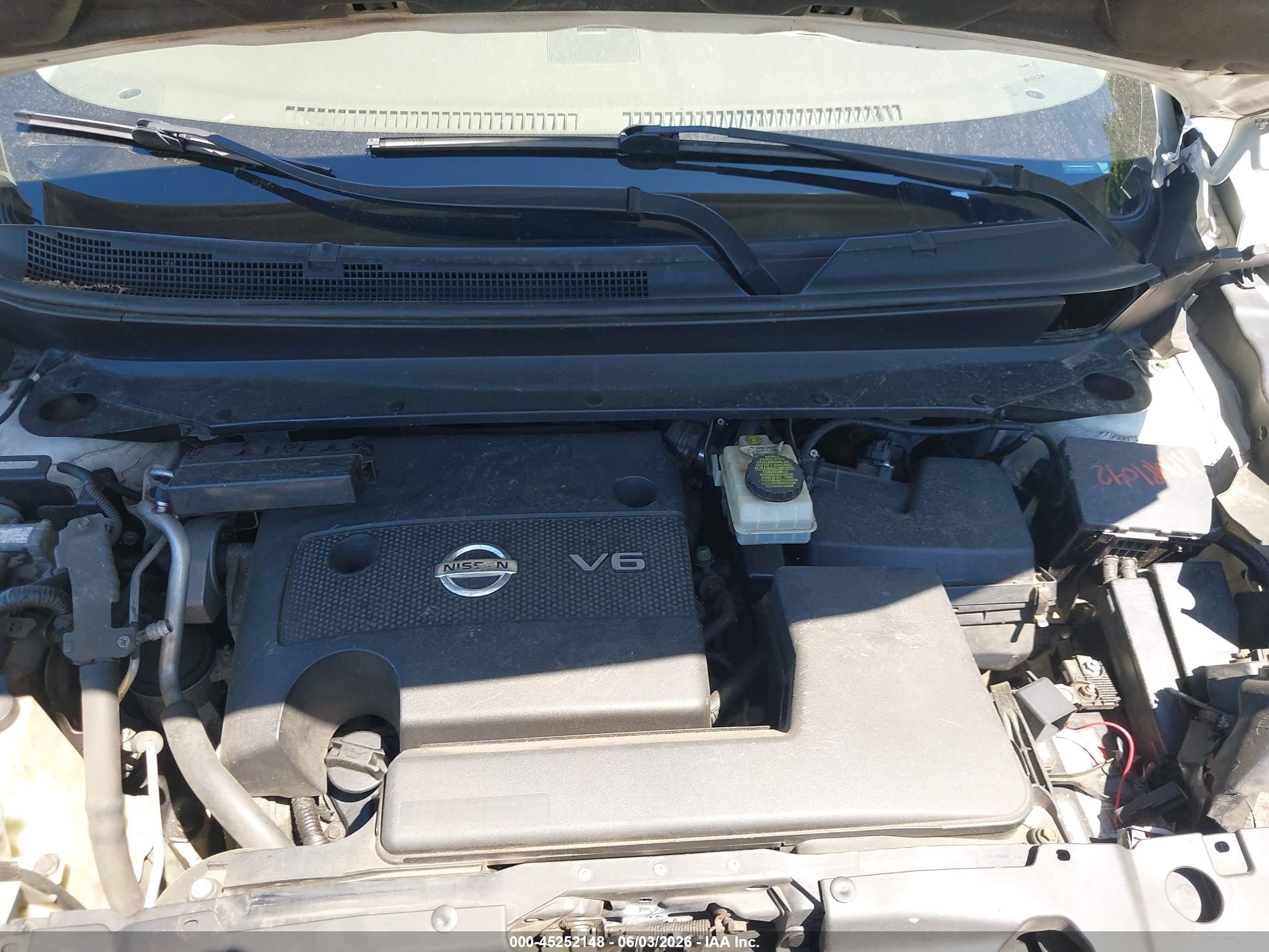 2013 Nissan Pathfinder Platinum White vin: 5N1AR2MM8DC666462