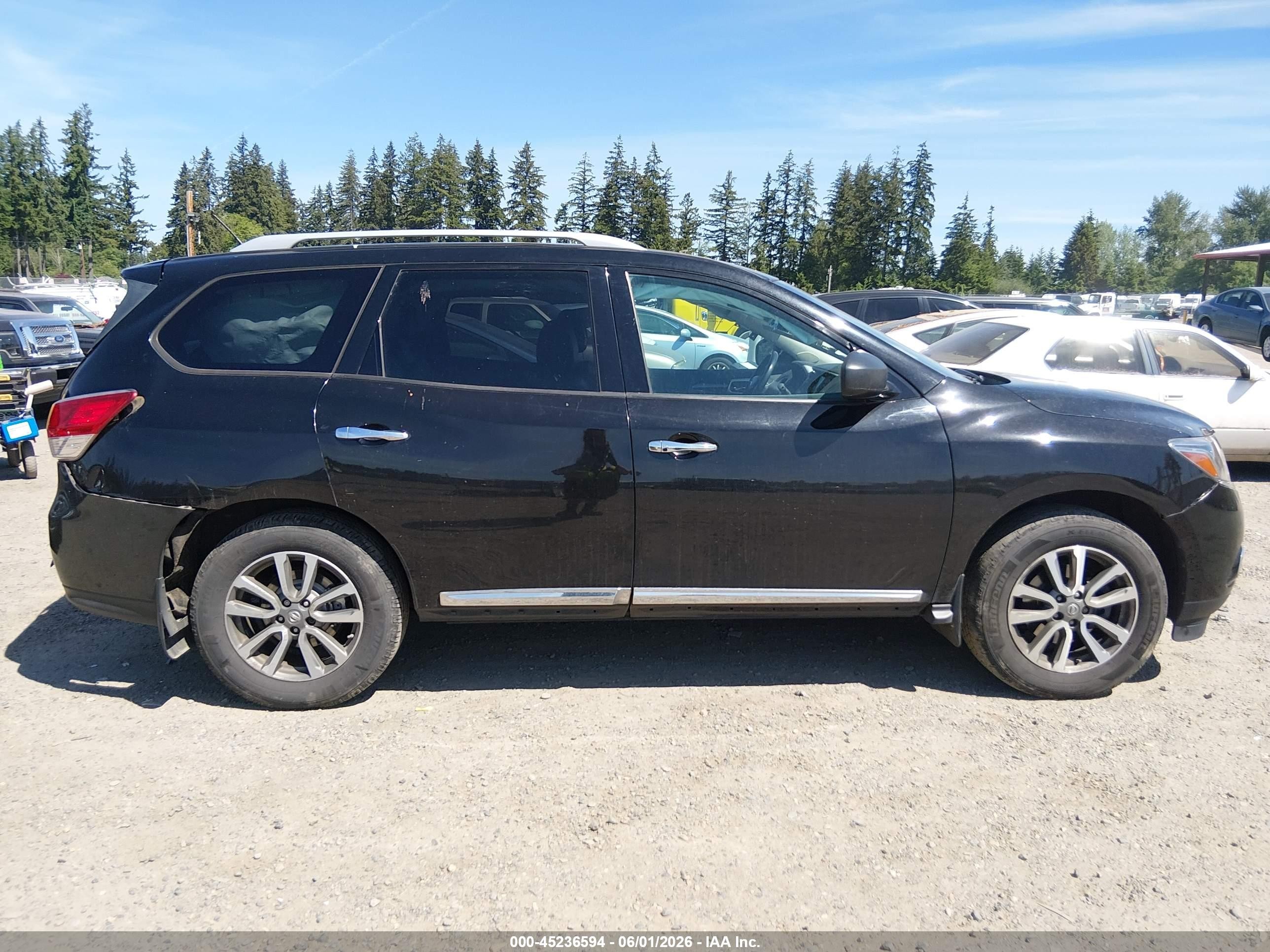 2014 Nissan Pathfinder Sl Черный vin: 5N1AR2MM8EC602892