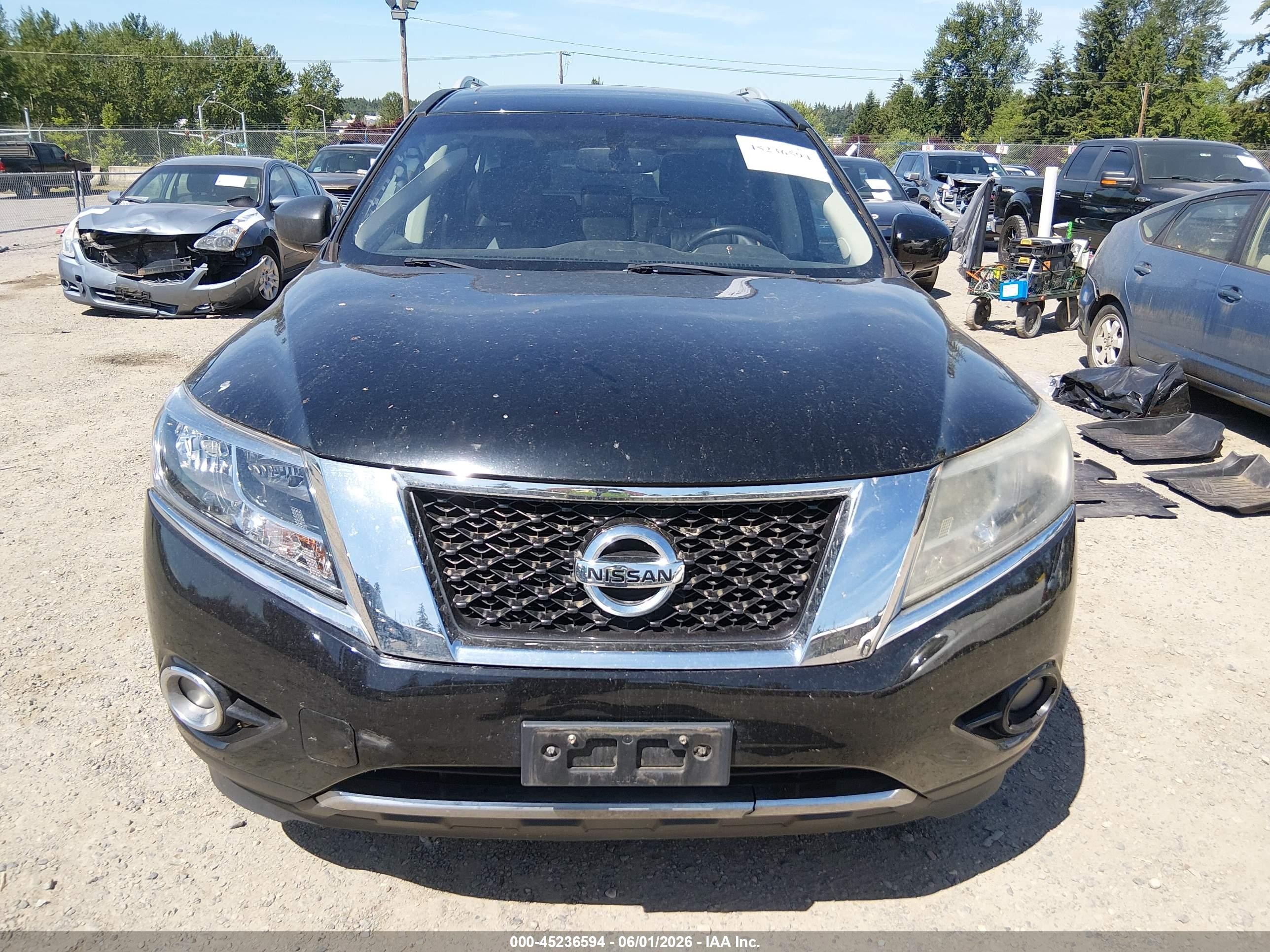 2014 Nissan Pathfinder Sl Черный vin: 5N1AR2MM8EC602892