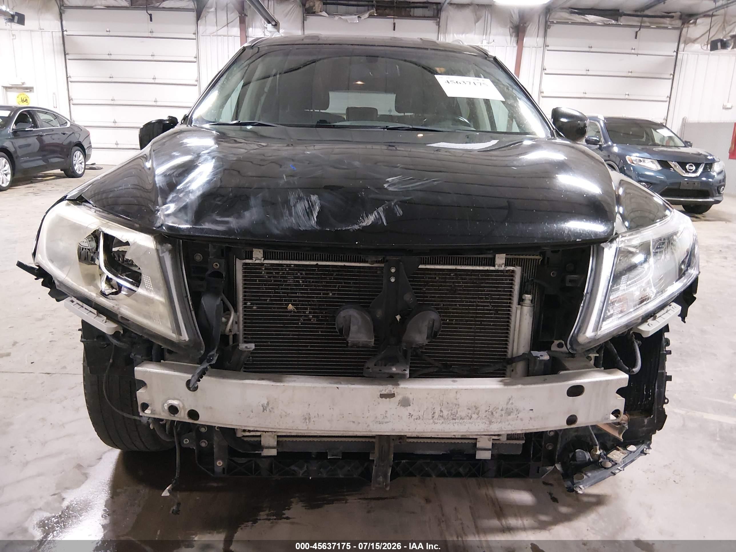 2014 Nissan Pathfinder Sl Black vin: 5N1AR2MM8EC617201