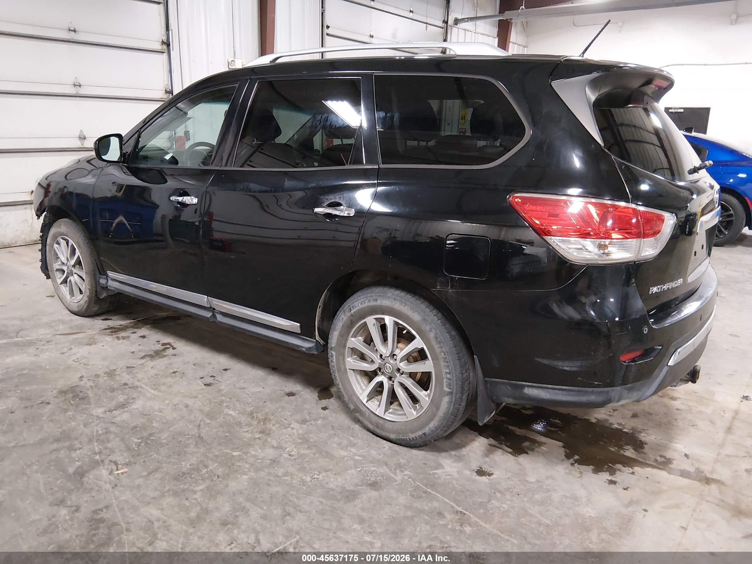 2014 Nissan Pathfinder Sl Black vin: 5N1AR2MM8EC617201