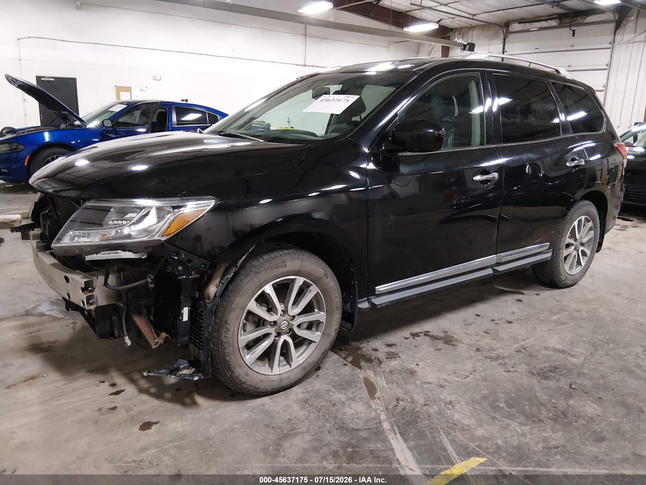 2014 Nissan Pathfinder Sl Black vin: 5N1AR2MM8EC617201