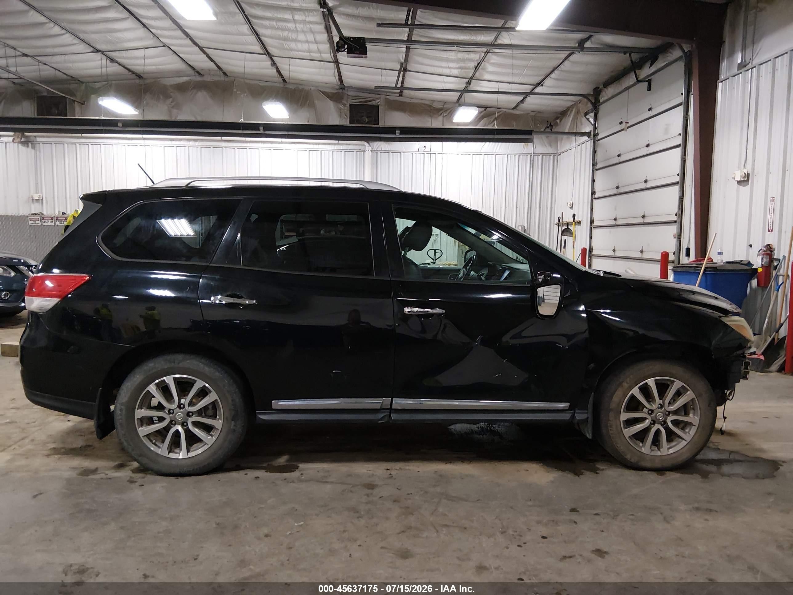 2014 Nissan Pathfinder Sl Black vin: 5N1AR2MM8EC617201