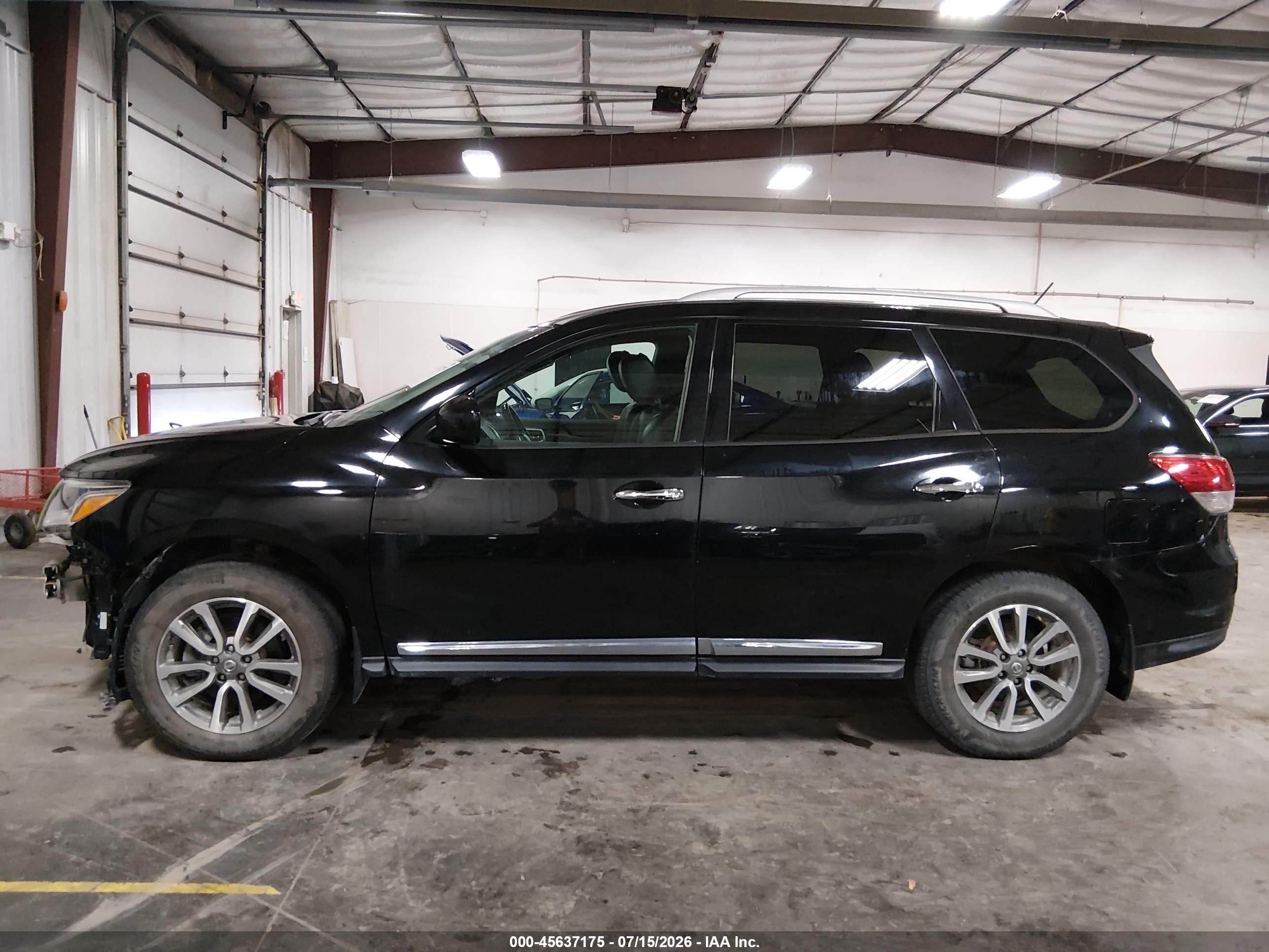 2014 Nissan Pathfinder Sl Black vin: 5N1AR2MM8EC617201