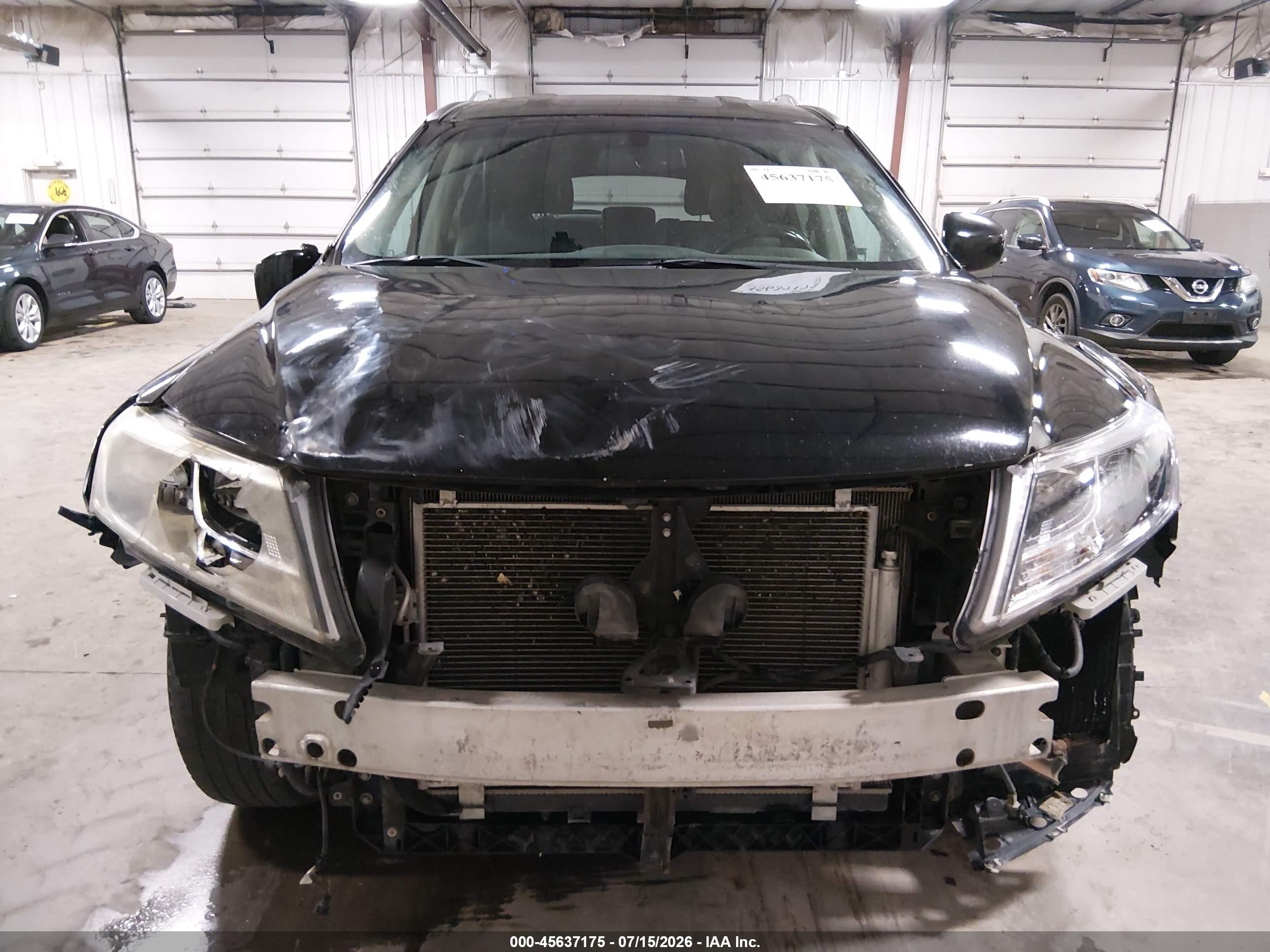 2014 Nissan Pathfinder Sl Black vin: 5N1AR2MM8EC617201