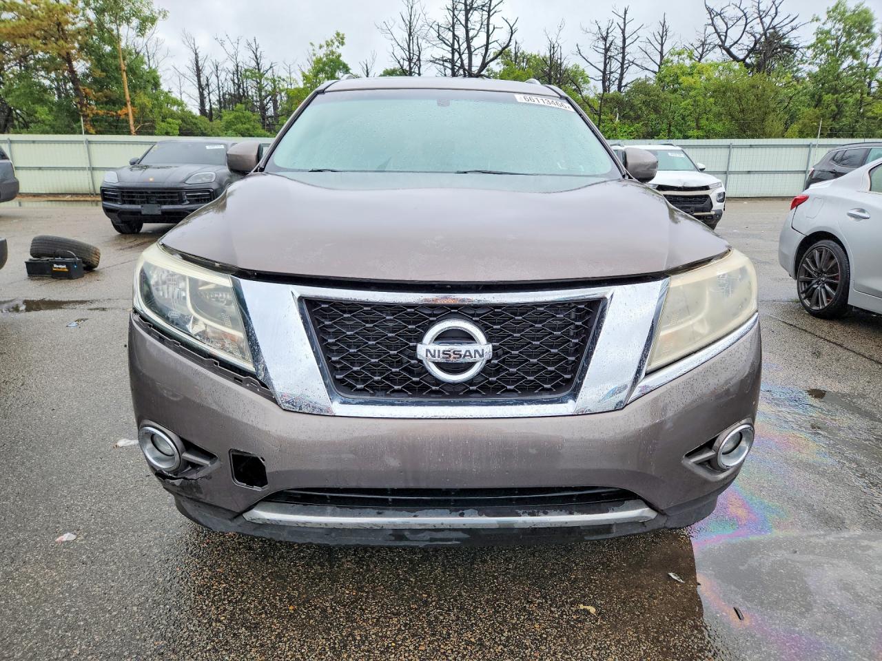 2014 Nissan Pathfinder Sl Silver vin: 5N1AR2MM8EC625184