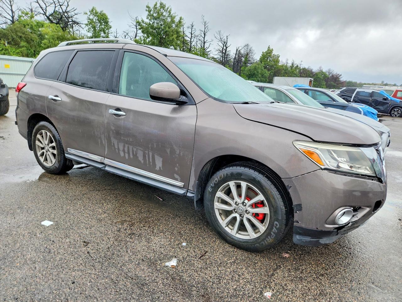 2014 Nissan Pathfinder Sl Silver vin: 5N1AR2MM8EC625184