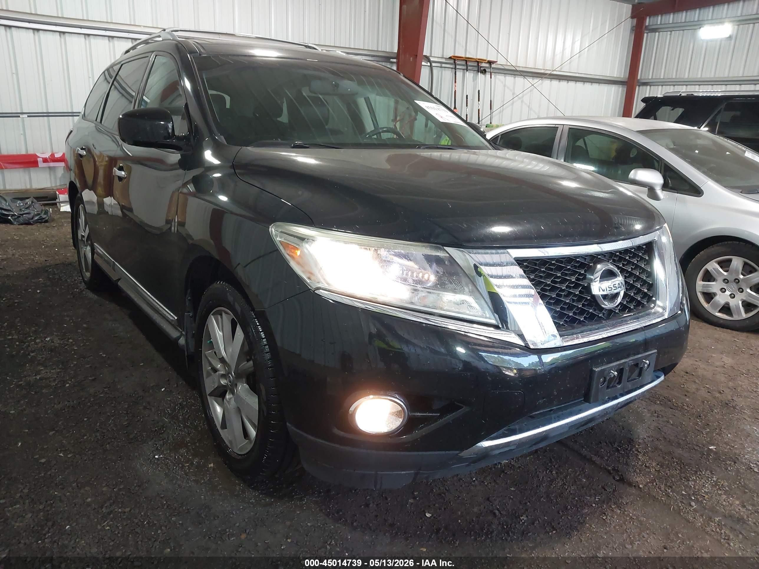 2014 Nissan Pathfinder Platinum Black vin: 5N1AR2MM8EC681285