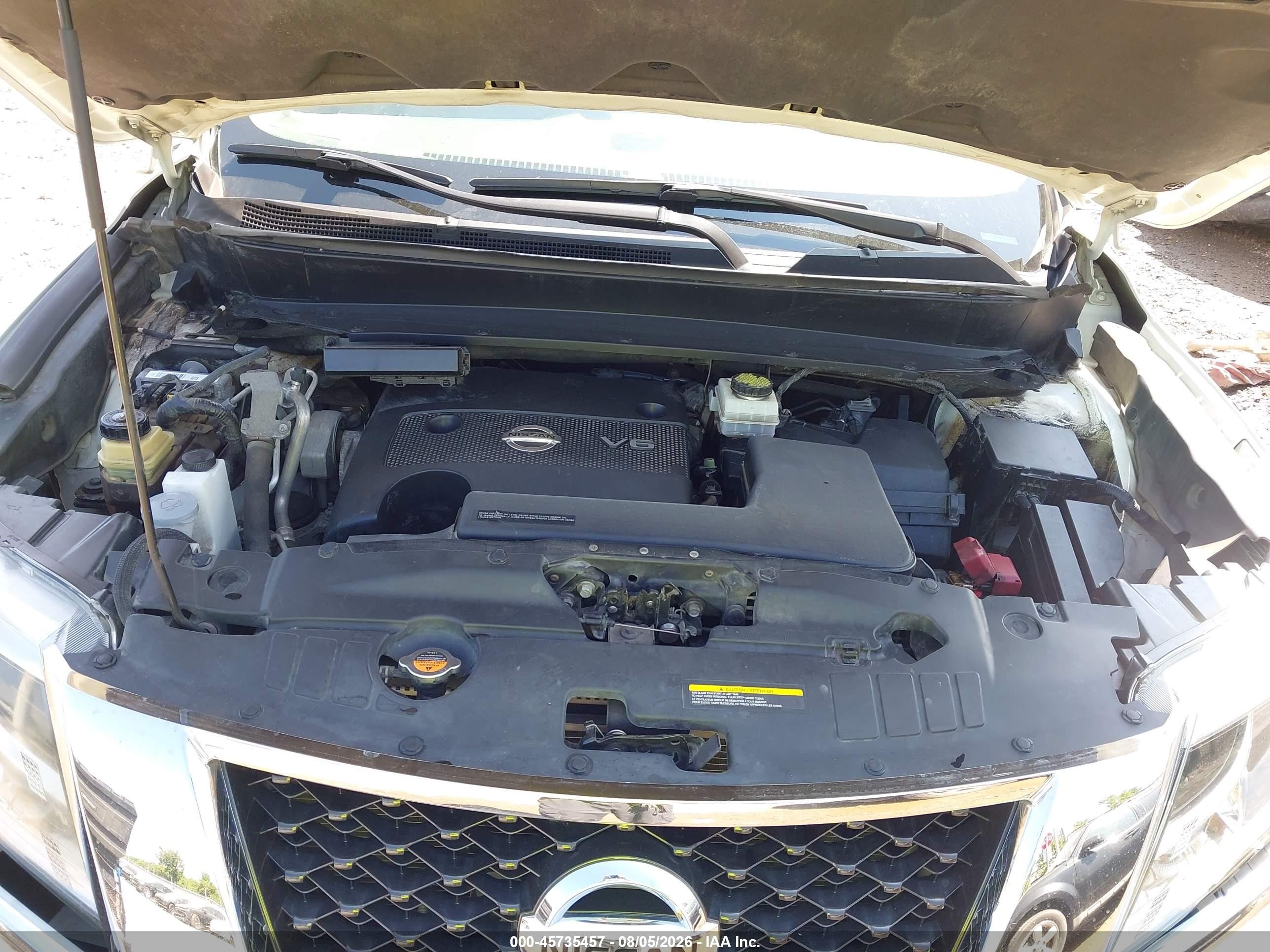 2014 Nissan Pathfinder Sl White vin: 5N1AR2MM8EC687829