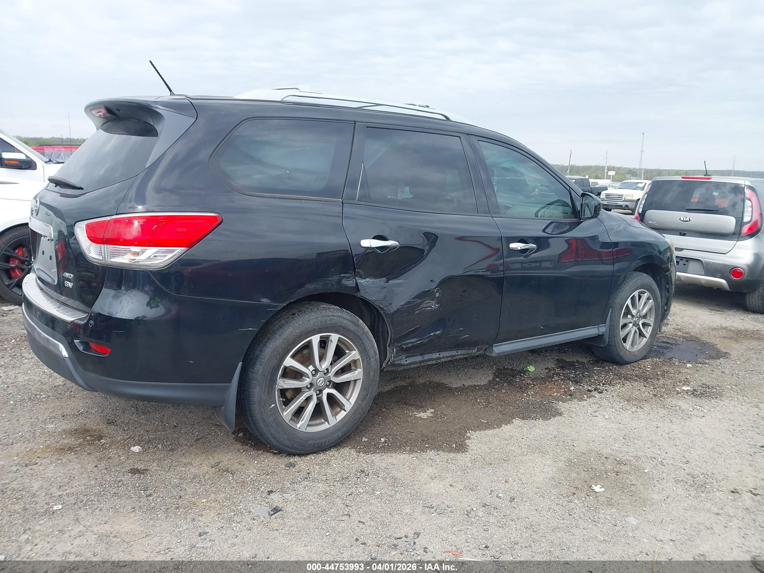 2014 Nissan Pathfinder Platinum/s/sl/sv Black vin: 5N1AR2MM8EC689211