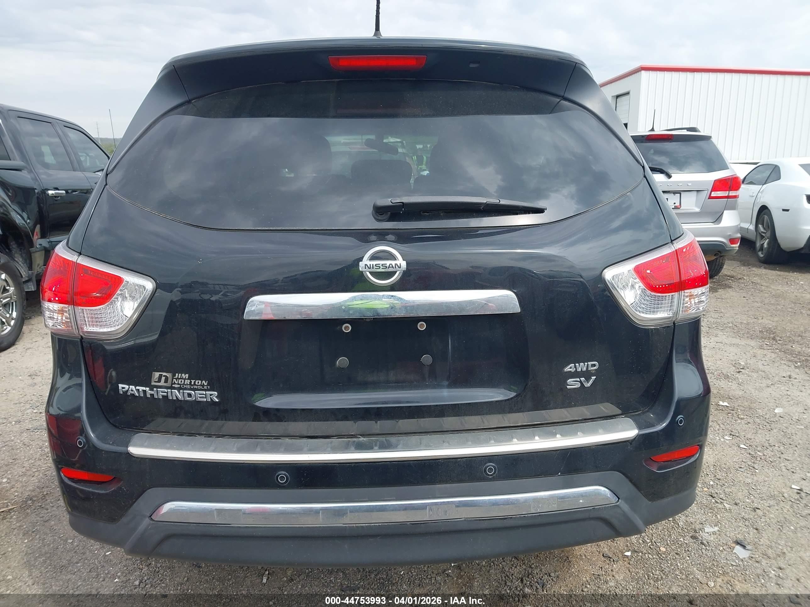2014 Nissan Pathfinder Platinum/s/sl/sv Black vin: 5N1AR2MM8EC689211