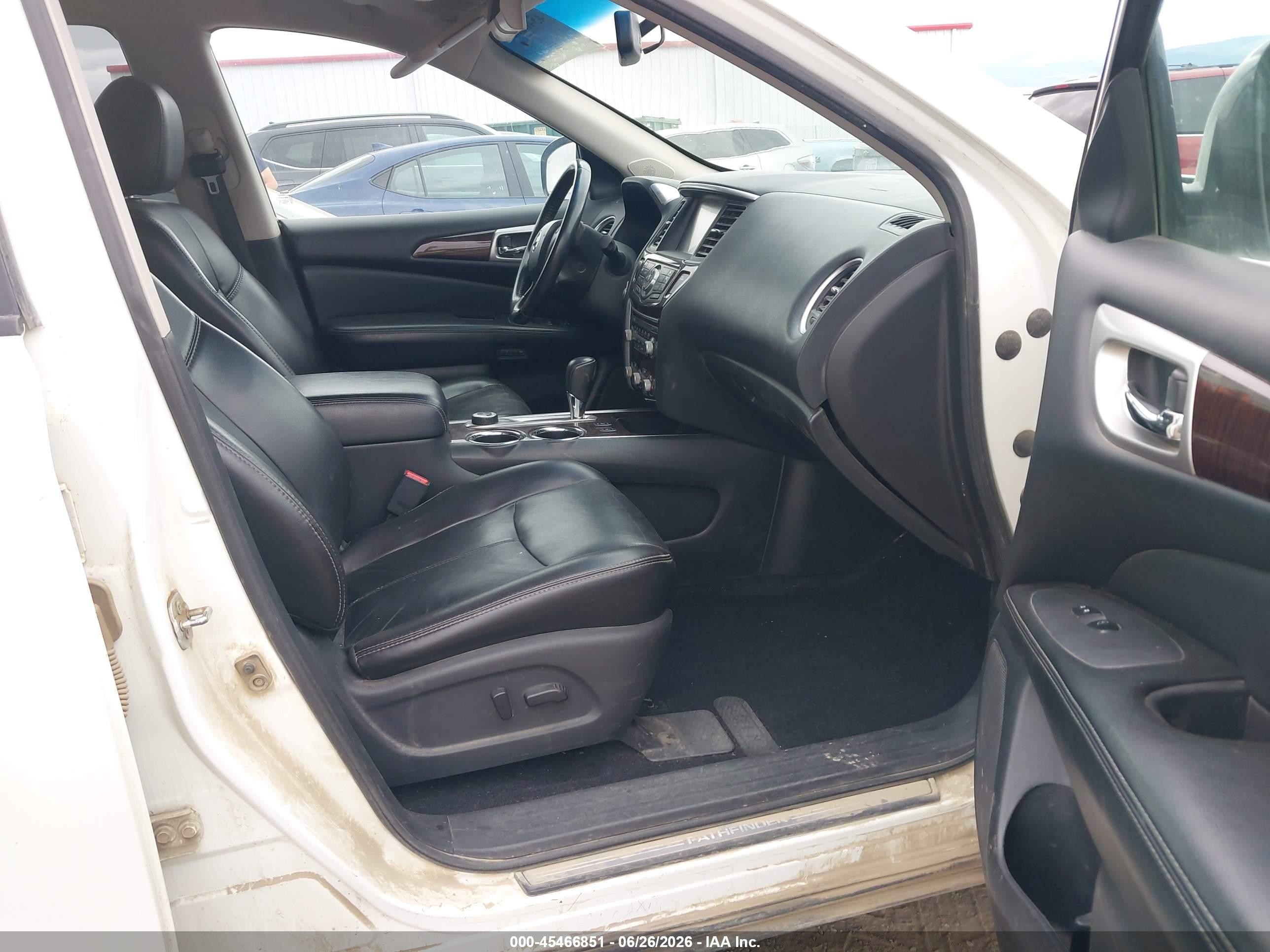 2014 Nissan Pathfinder Sl White vin: 5N1AR2MM8EC695381