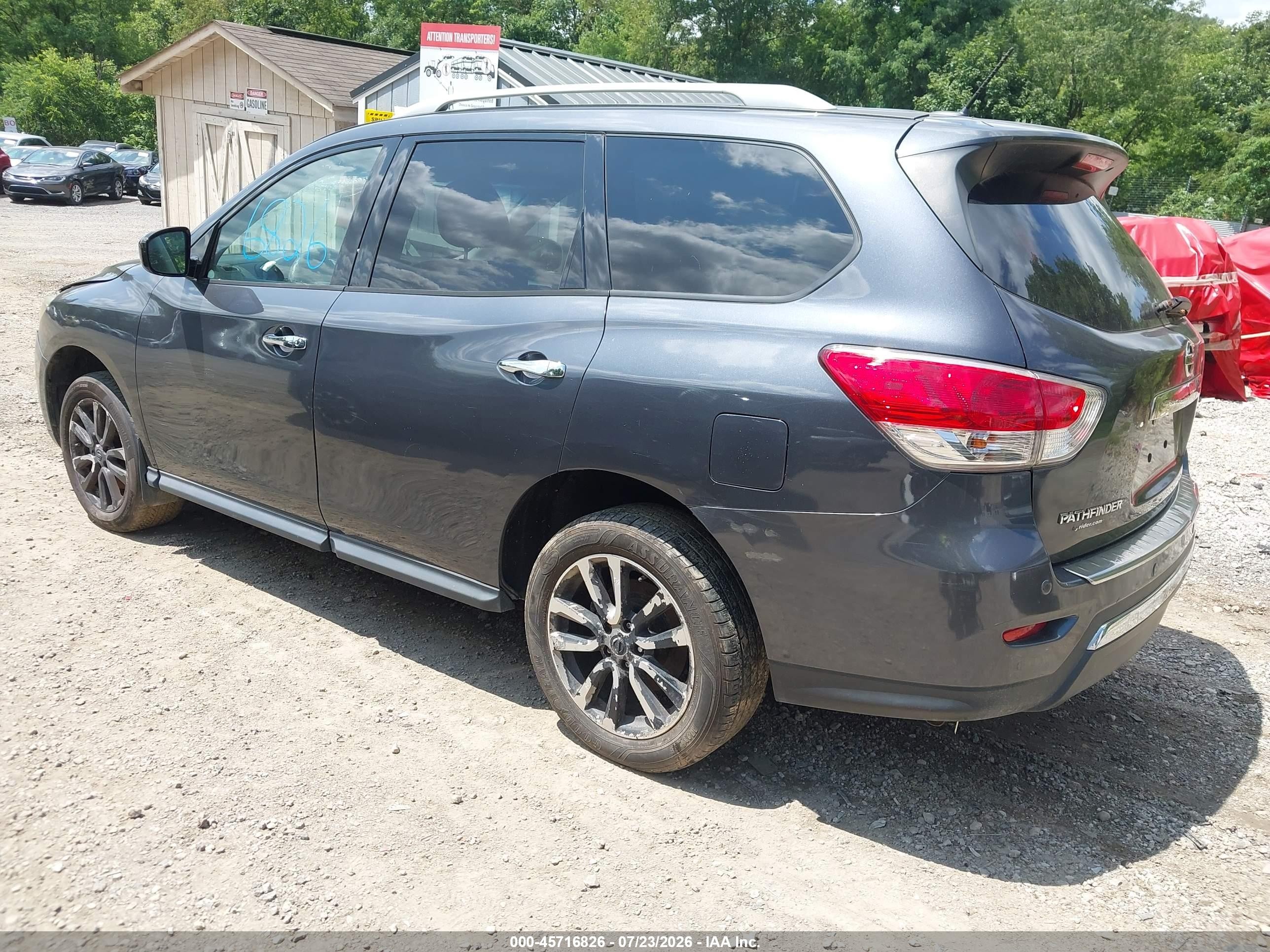 2014 Nissan Pathfinder Sv Gray vin: 5N1AR2MM8EC699673