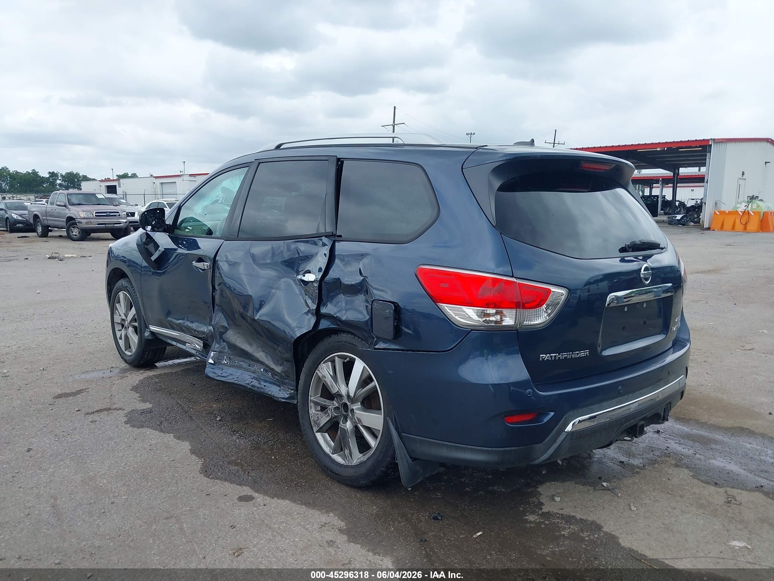 2014 Nissan Pathfinder Platinum Синий vin: 5N1AR2MM8EC700871
