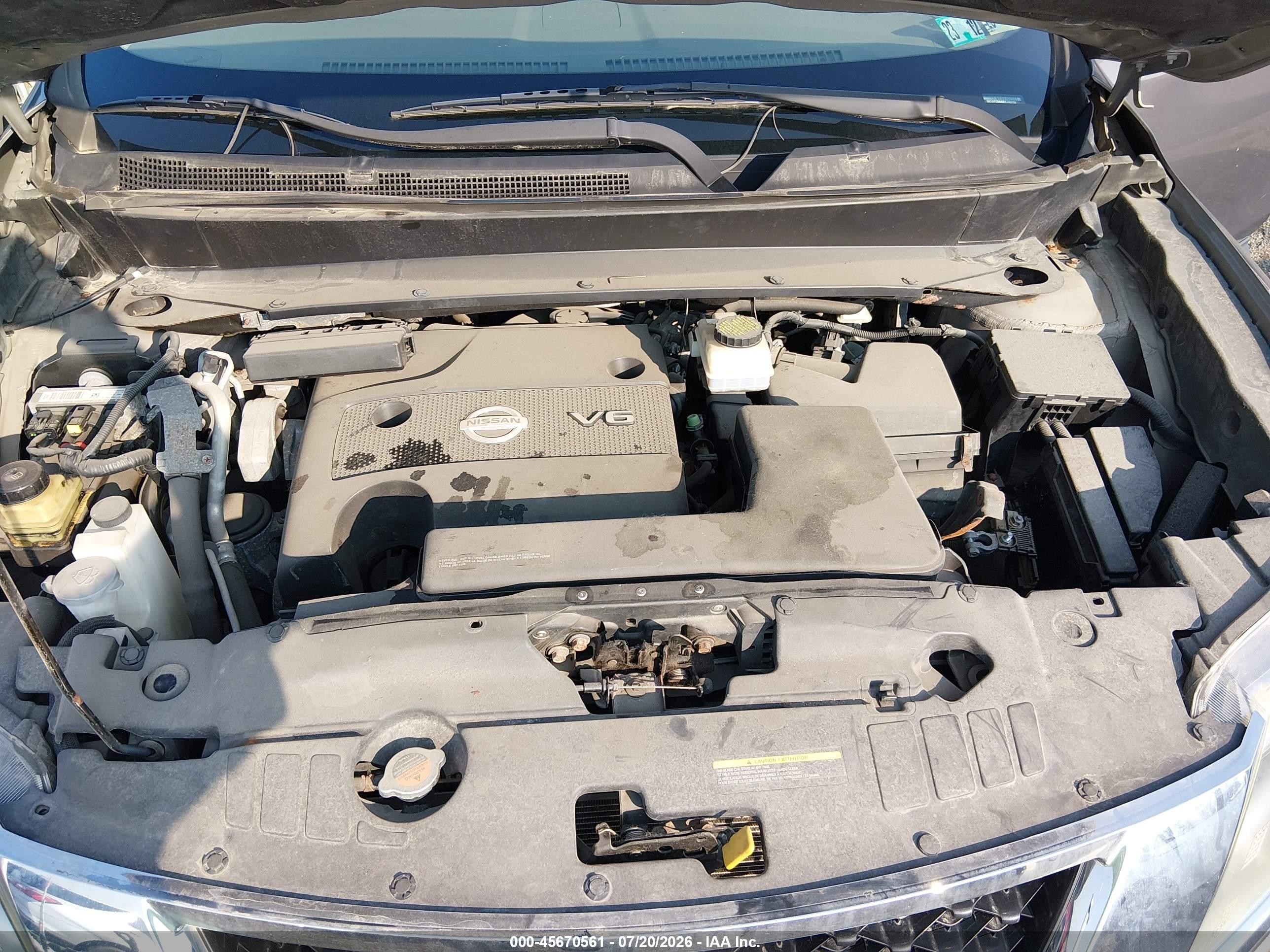 2014 Nissan Pathfinder Sv Brown vin: 5N1AR2MM8EC722756