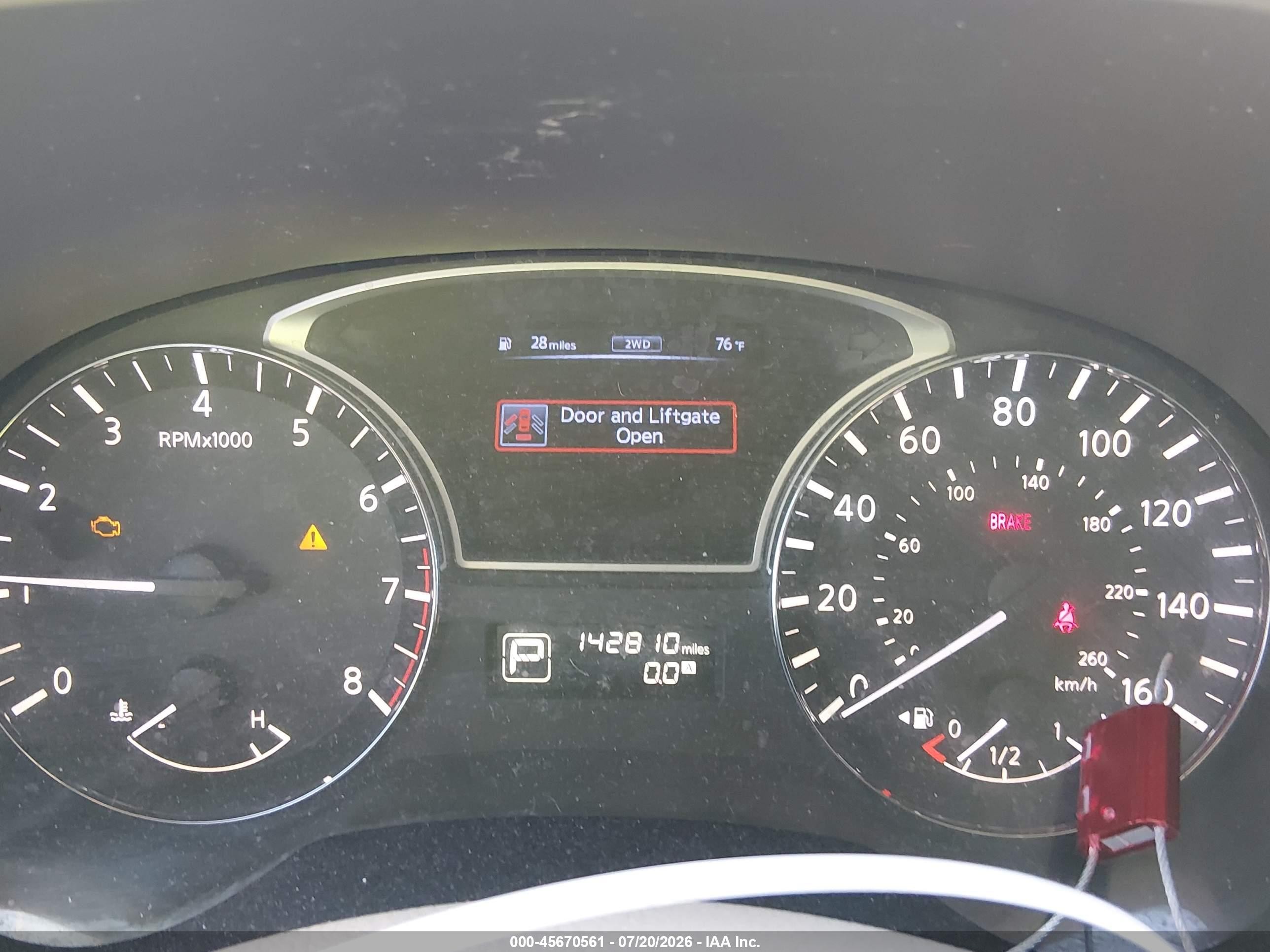 2014 Nissan Pathfinder Sv Brown vin: 5N1AR2MM8EC722756
