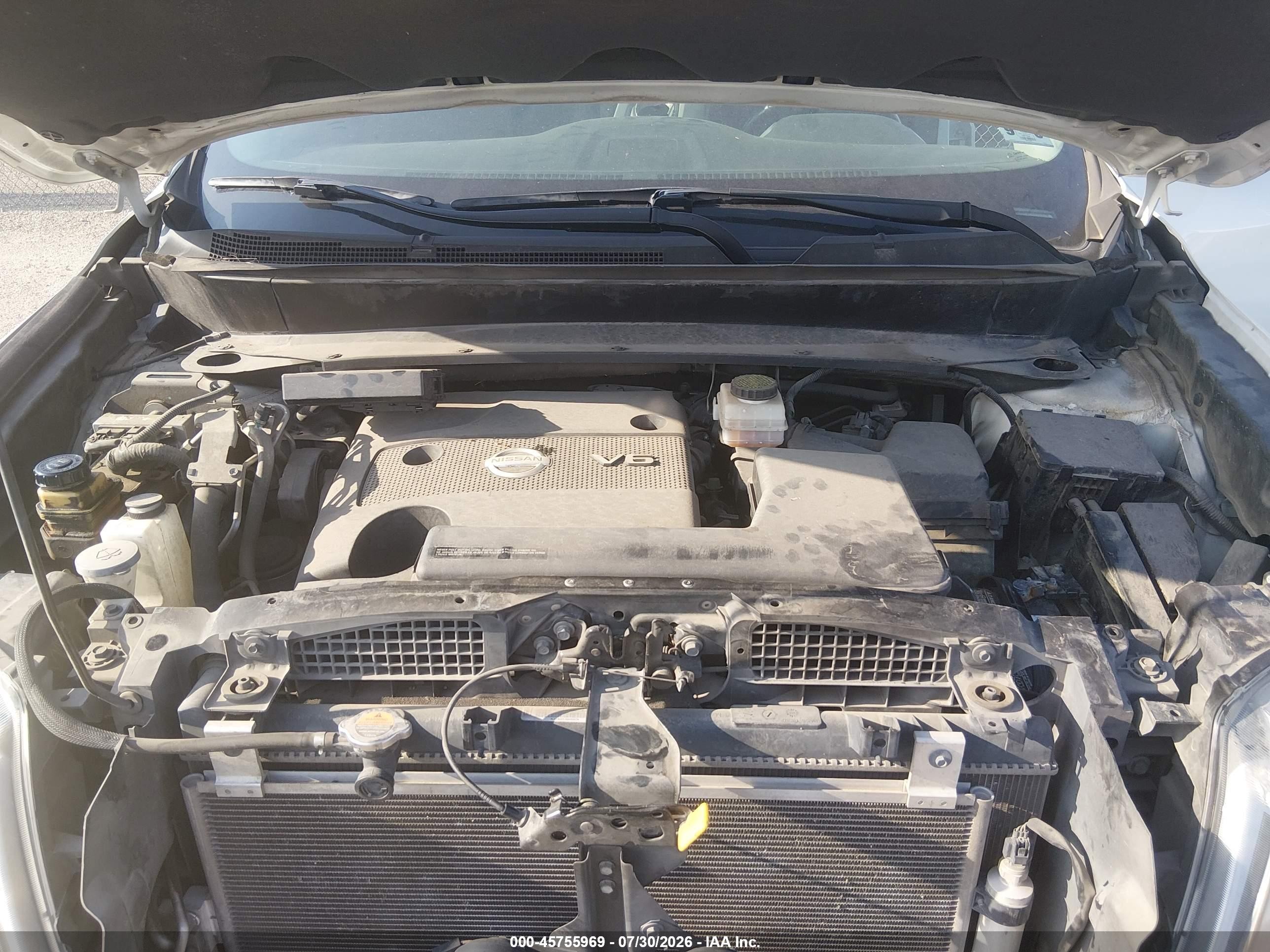 2014 Nissan Pathfinder Sv White vin: 5N1AR2MM8EC729447
