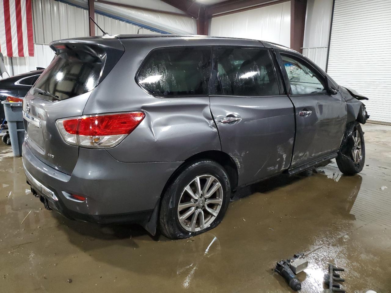 2015 Nissan Pathfinder S Gray vin: 5N1AR2MM8FC614932