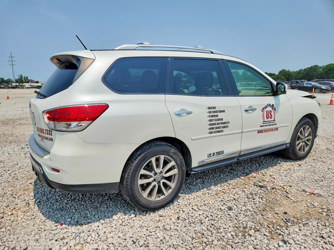 2015 Nissan Pathfinder Sl Белый vin: 5N1AR2MM8FC615711