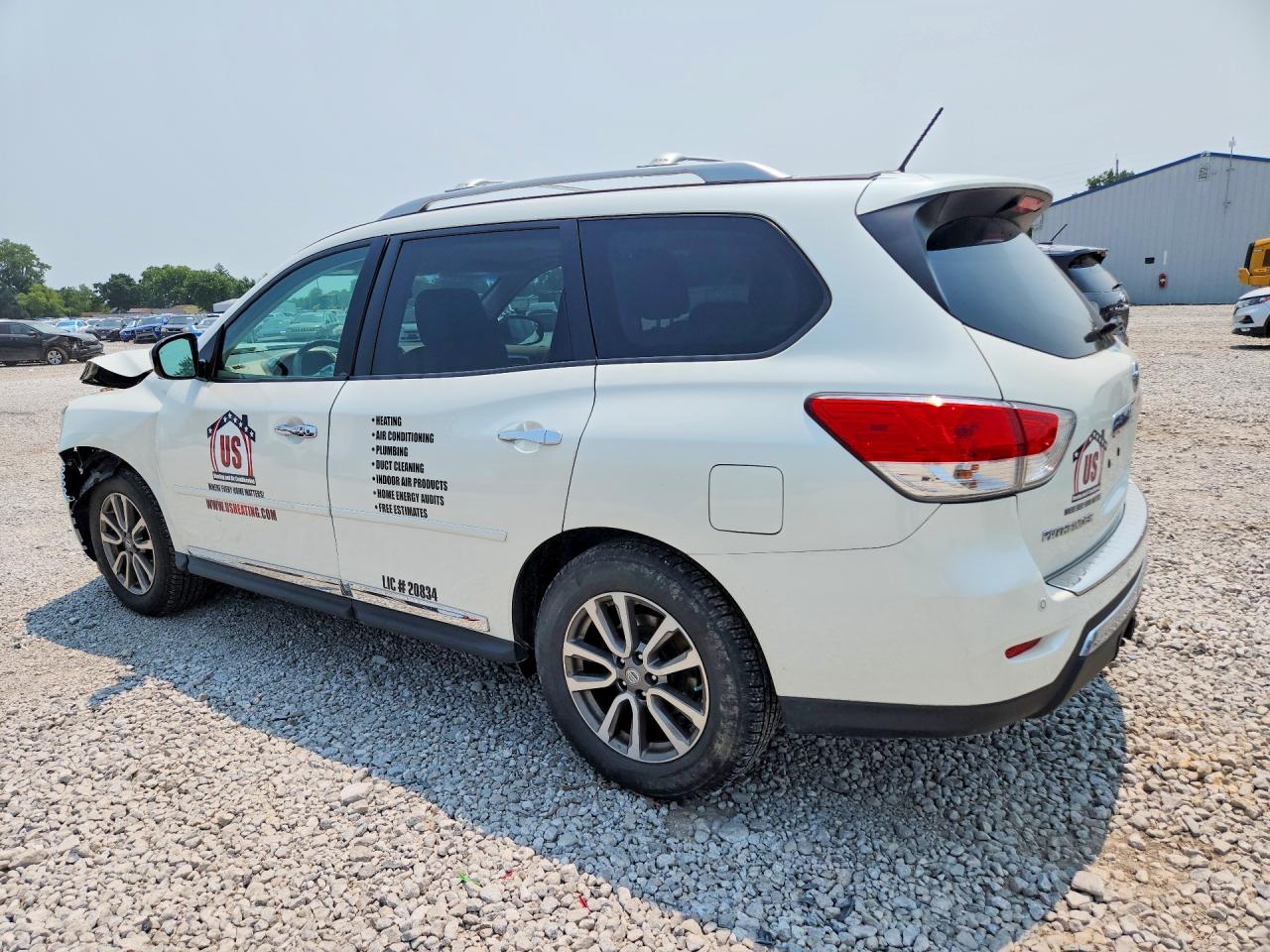 2015 Nissan Pathfinder Sl Белый vin: 5N1AR2MM8FC615711