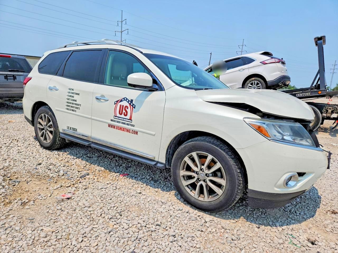 2015 Nissan Pathfinder Sl Белый vin: 5N1AR2MM8FC615711
