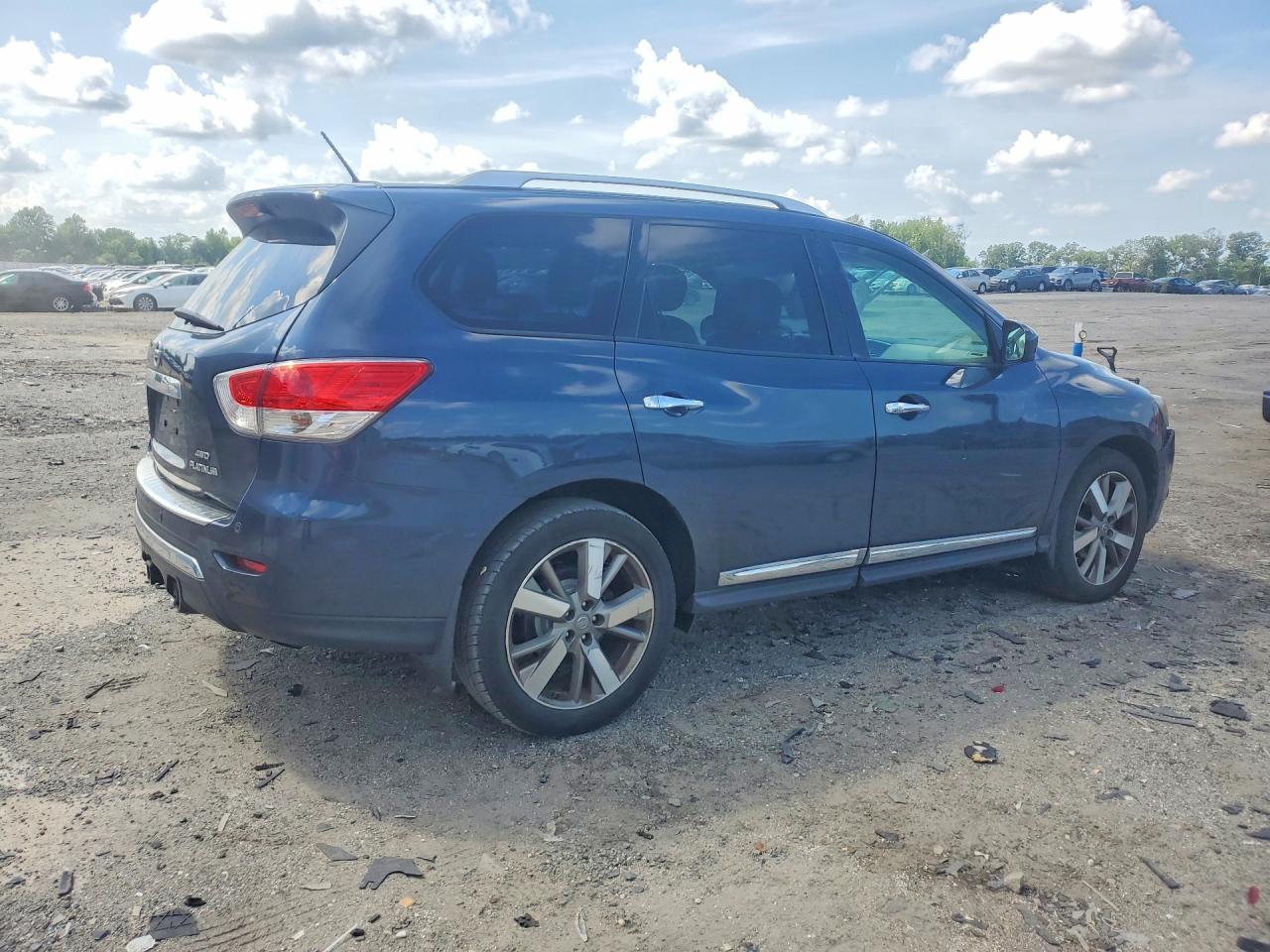 2015 Nissan Pathfinder S Blue vin: 5N1AR2MM8FC639653