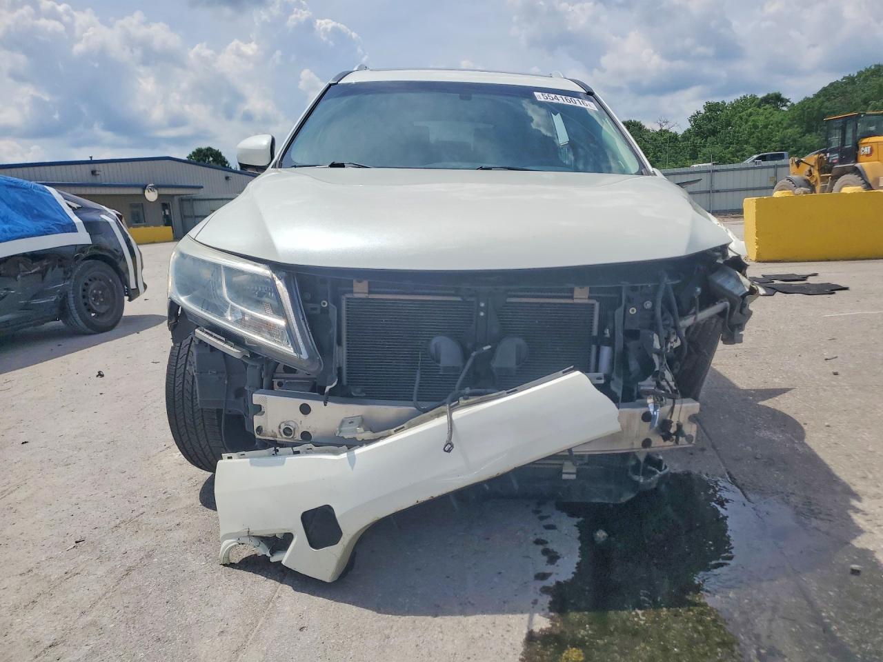 2015 Nissan Pathfinder Sl White vin: 5N1AR2MM8FC641452